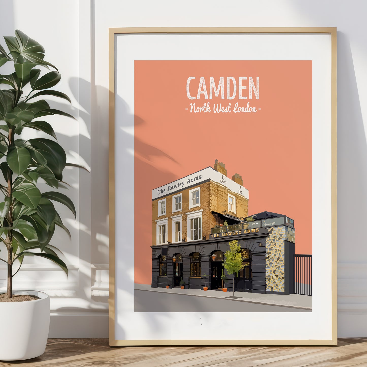 Camden print, The Hawley Arms pub