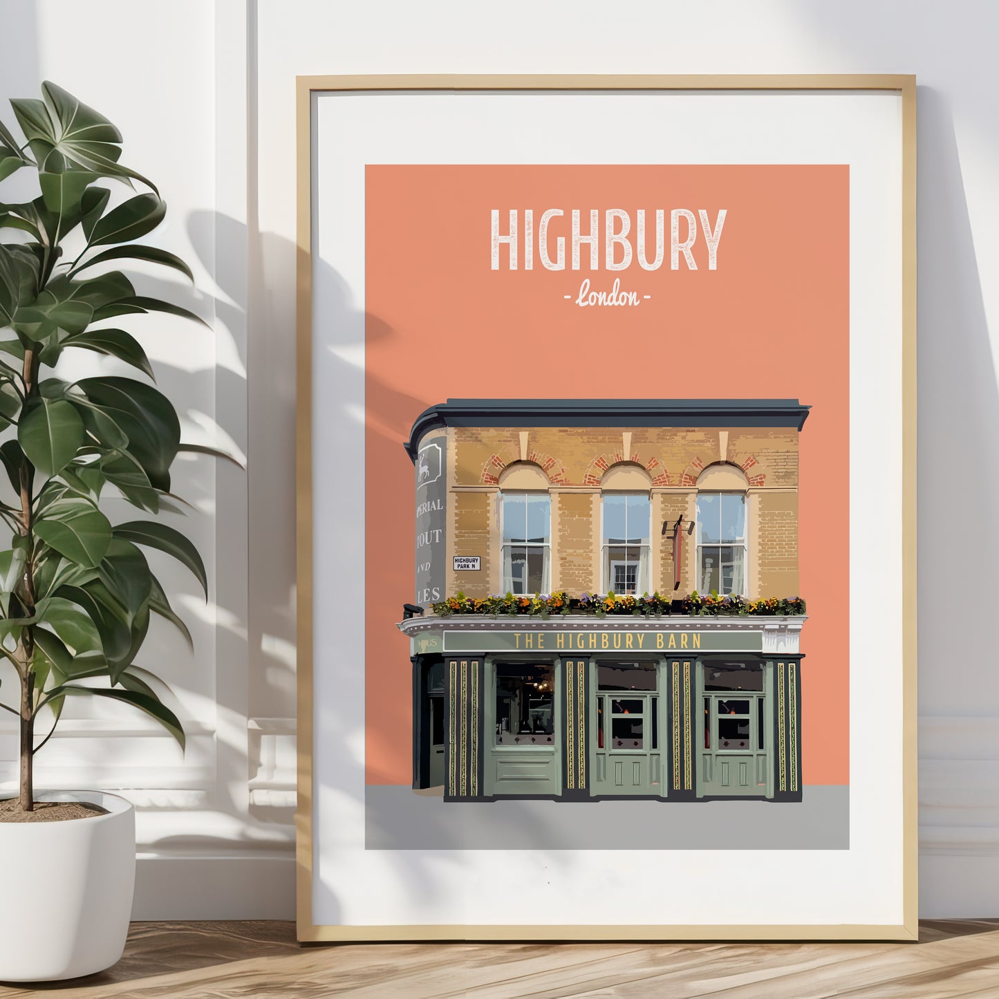 Highbury print, The Highbury Barn Tavern