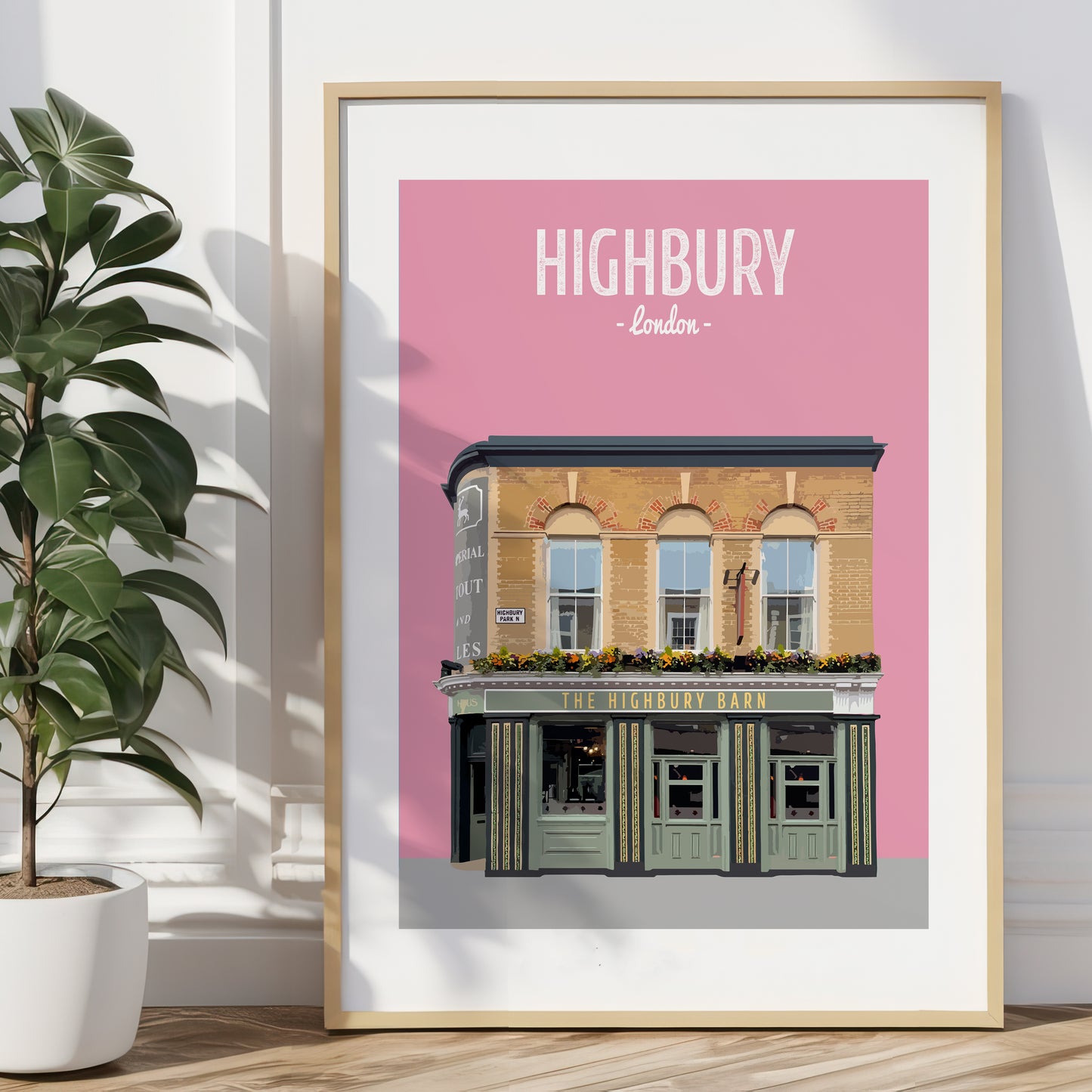 Highbury print, The Highbury Barn Tavern