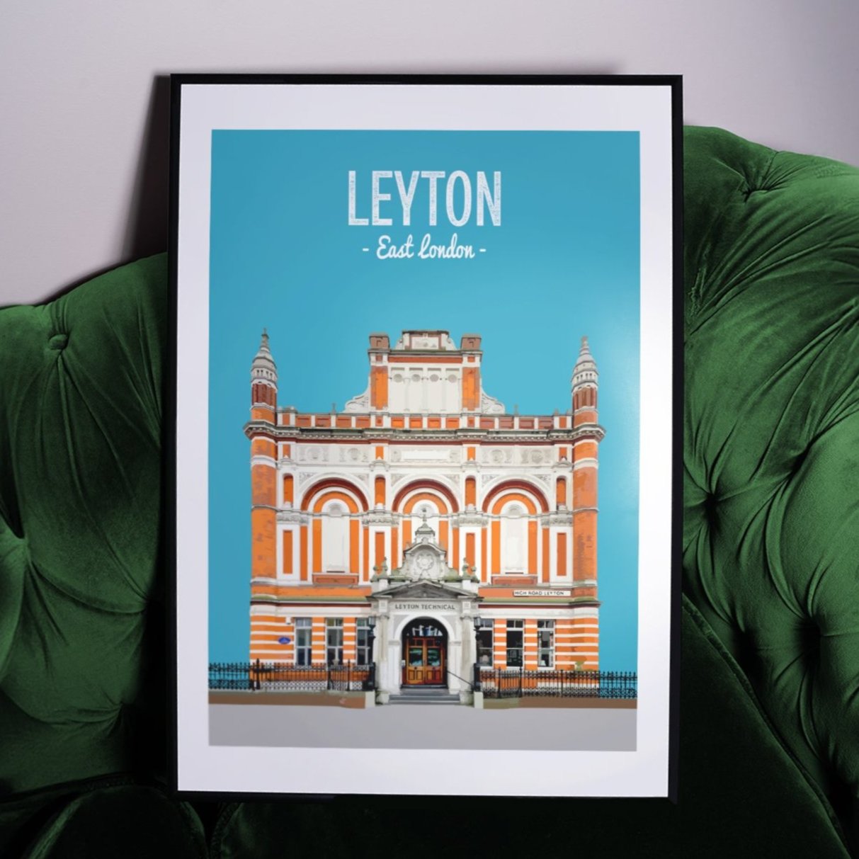 Leyton print, The Leyton Technical pub