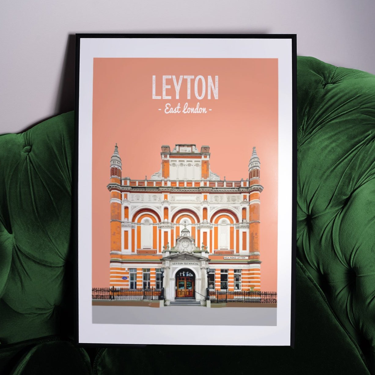 Leyton print, The Leyton Technical pub