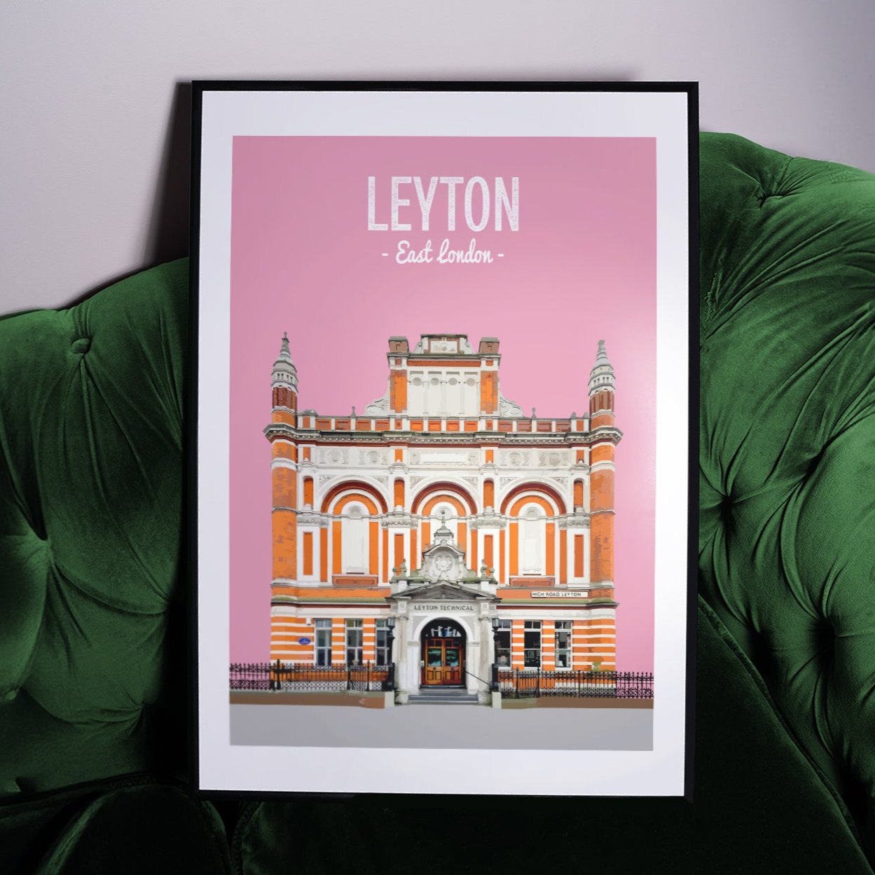 Leyton print, The Leyton Technical pub