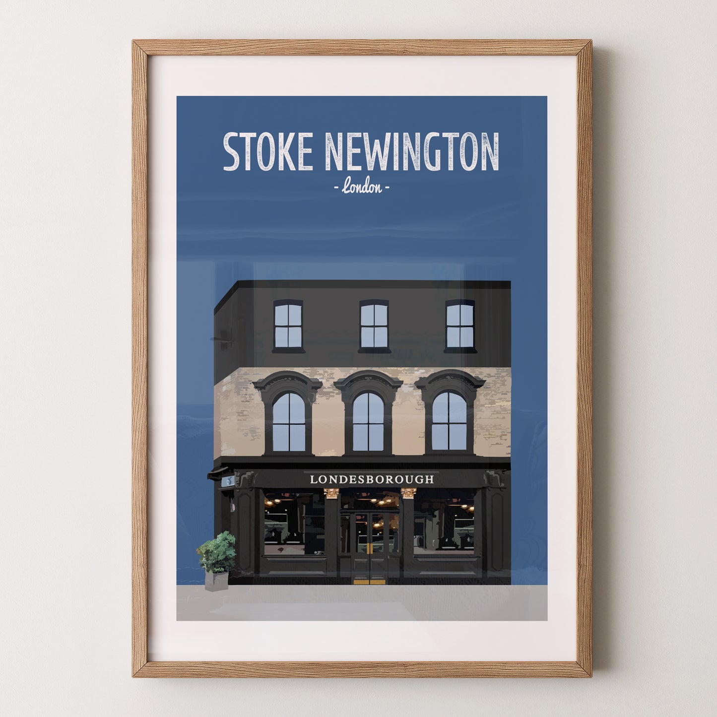 Stoke Newington print, The Londesborough pub