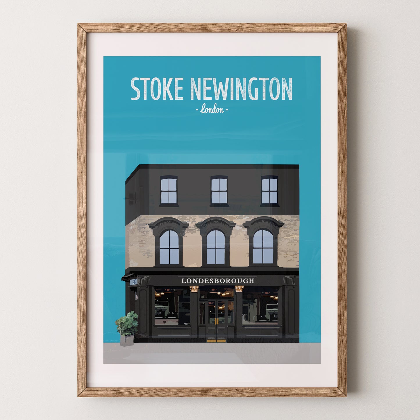 Stoke Newington print, The Londesborough pub