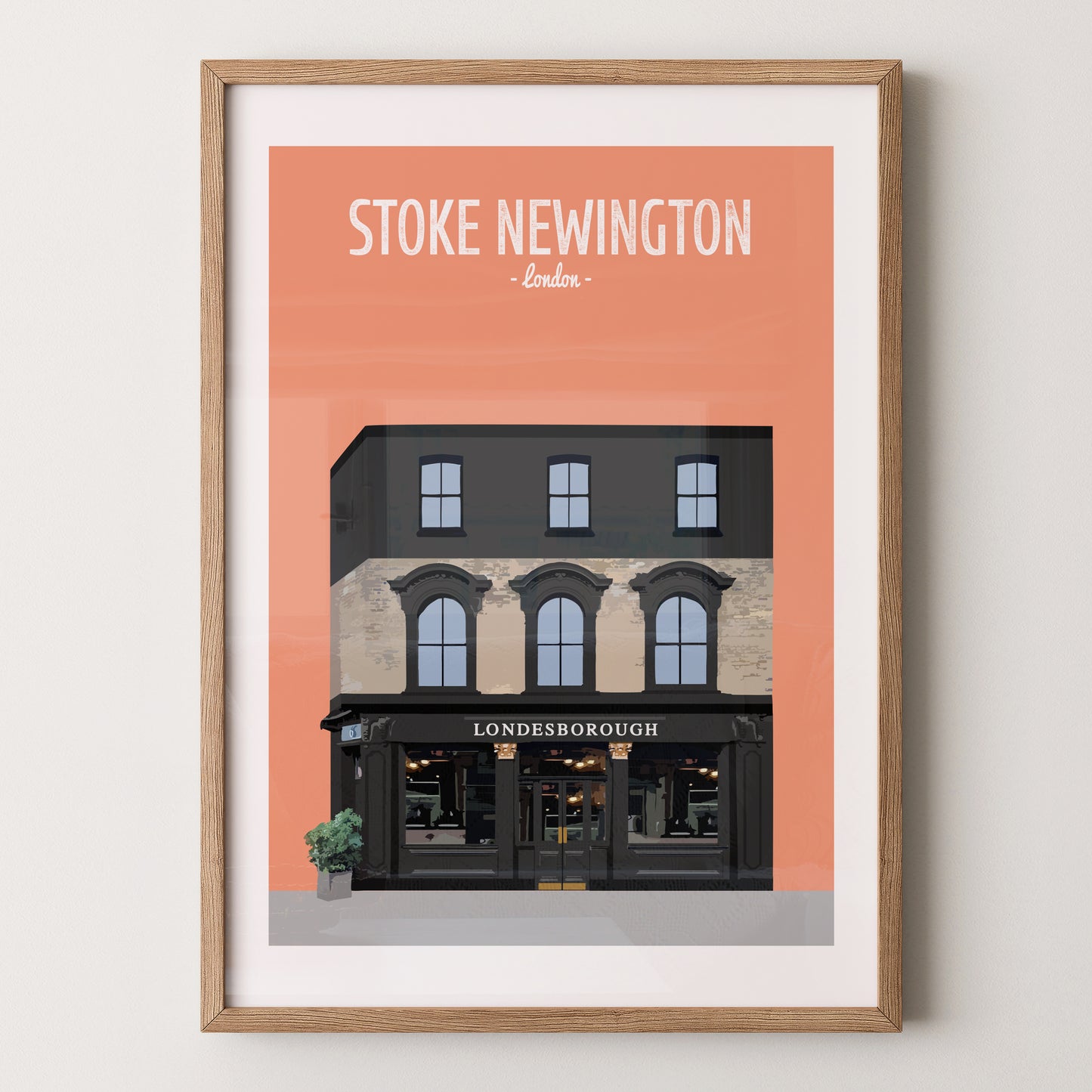 Stoke Newington print, The Londesborough pub