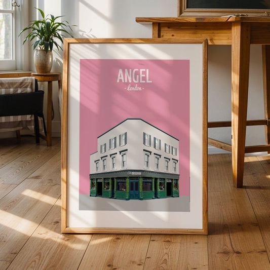 Angel print, The New Rose pub