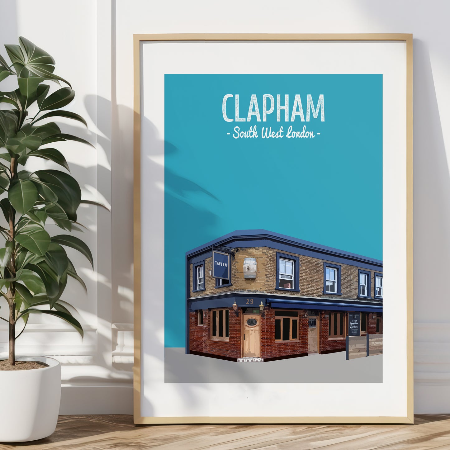 Clapham print, The Old Town Tavern