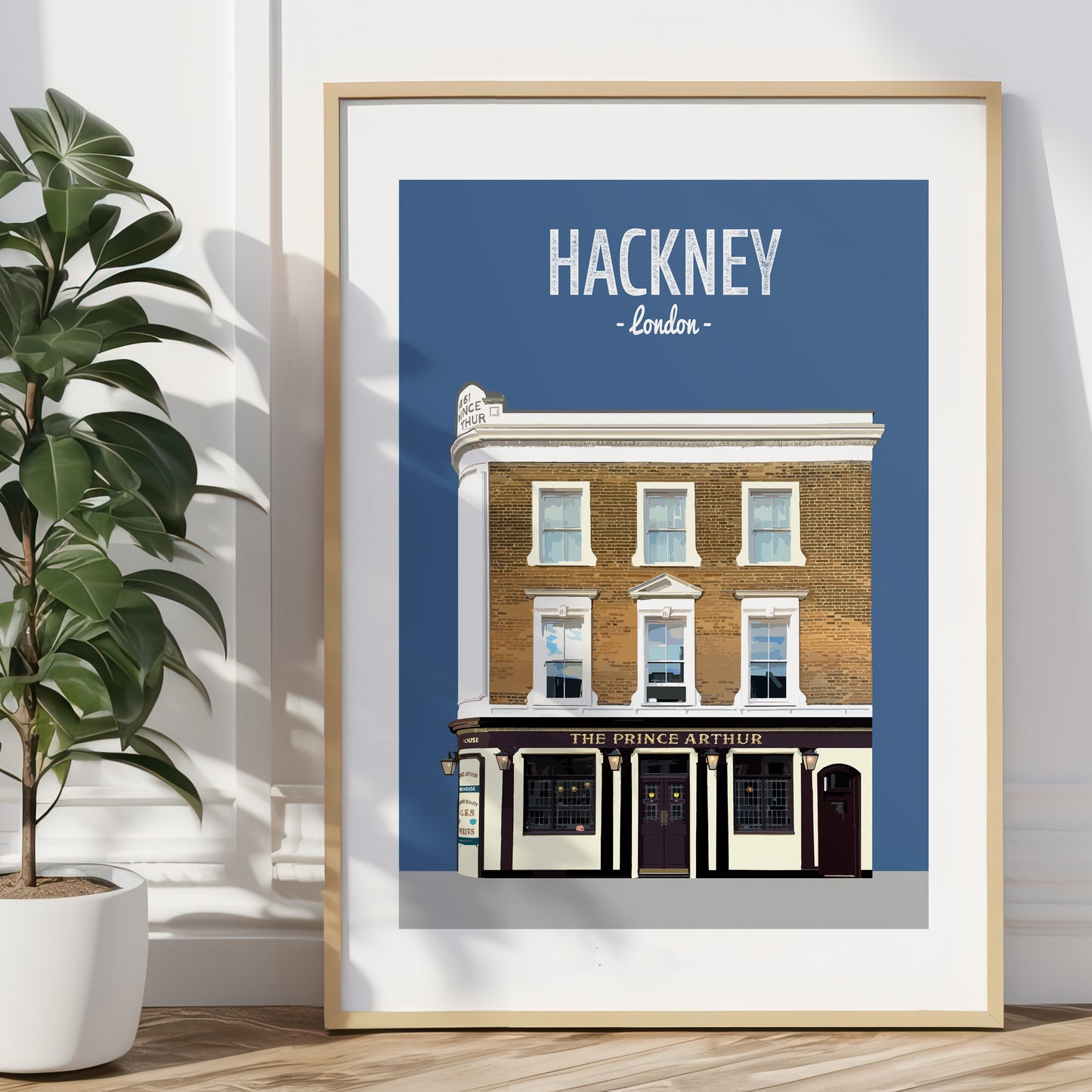 Hackney print, The Prince Arthur pub