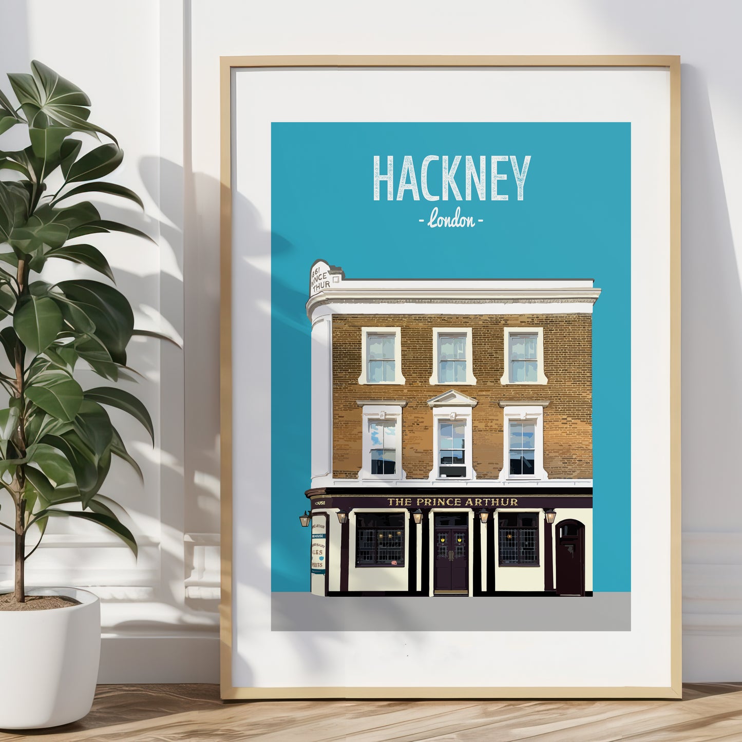 Hackney print, The Prince Arthur pub