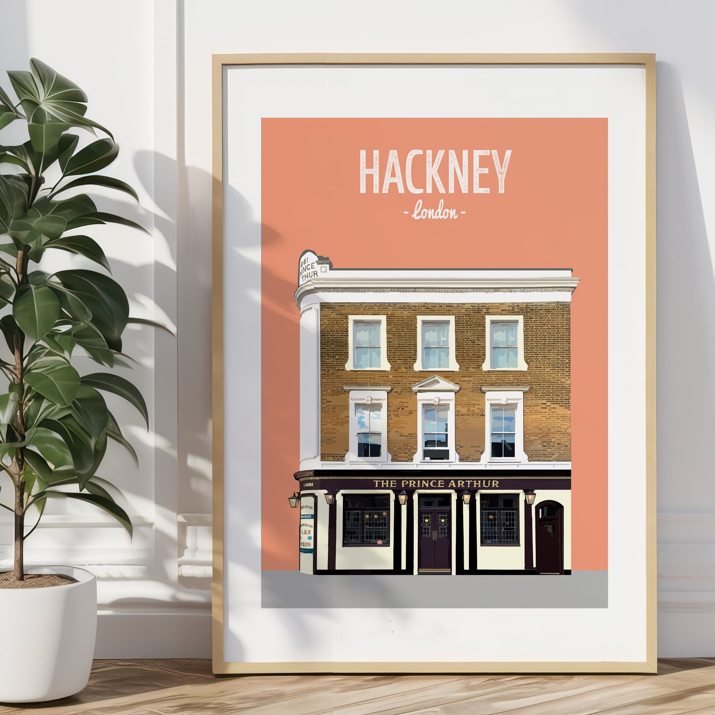 Hackney print, The Prince Arthur pub