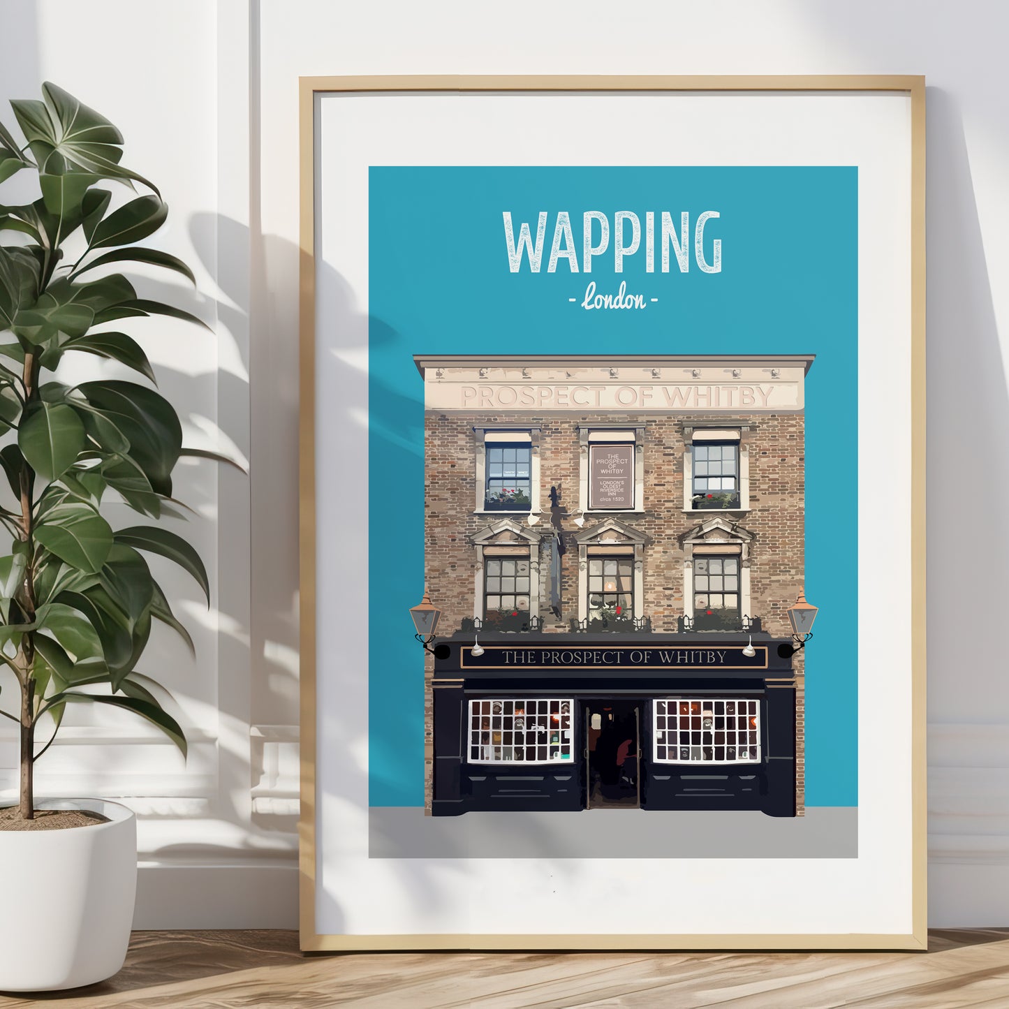 Wapping print, The Prospect of Whitby pub