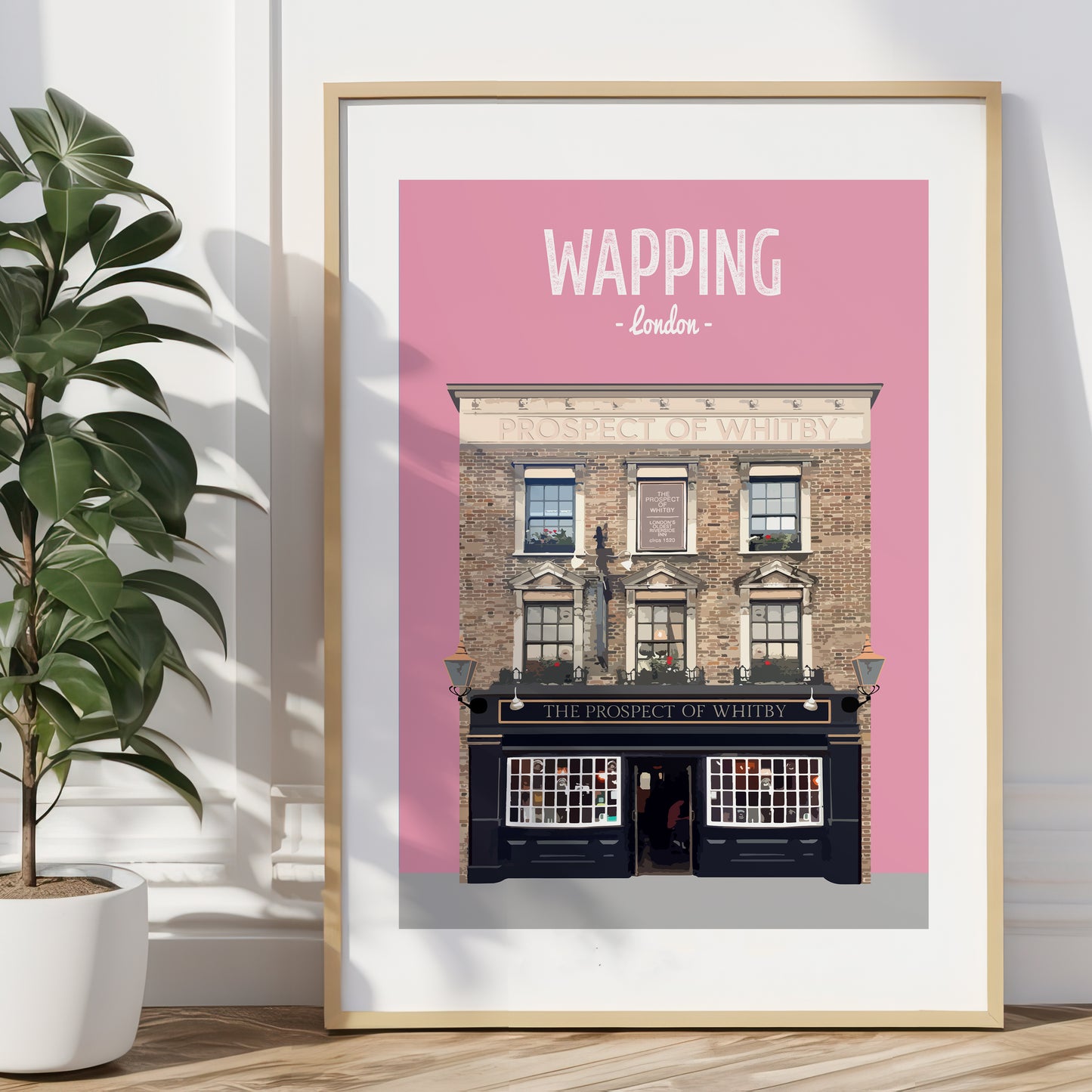 Wapping print, The Prospect of Whitby pub