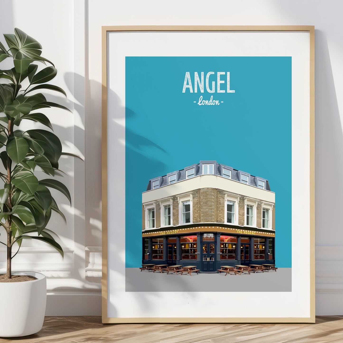 Angel print, The Regent pub