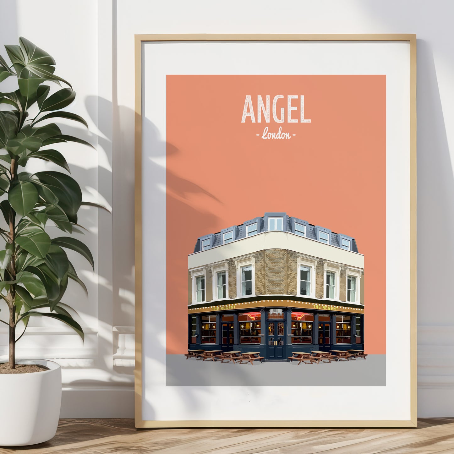 Angel print, The Regent pub