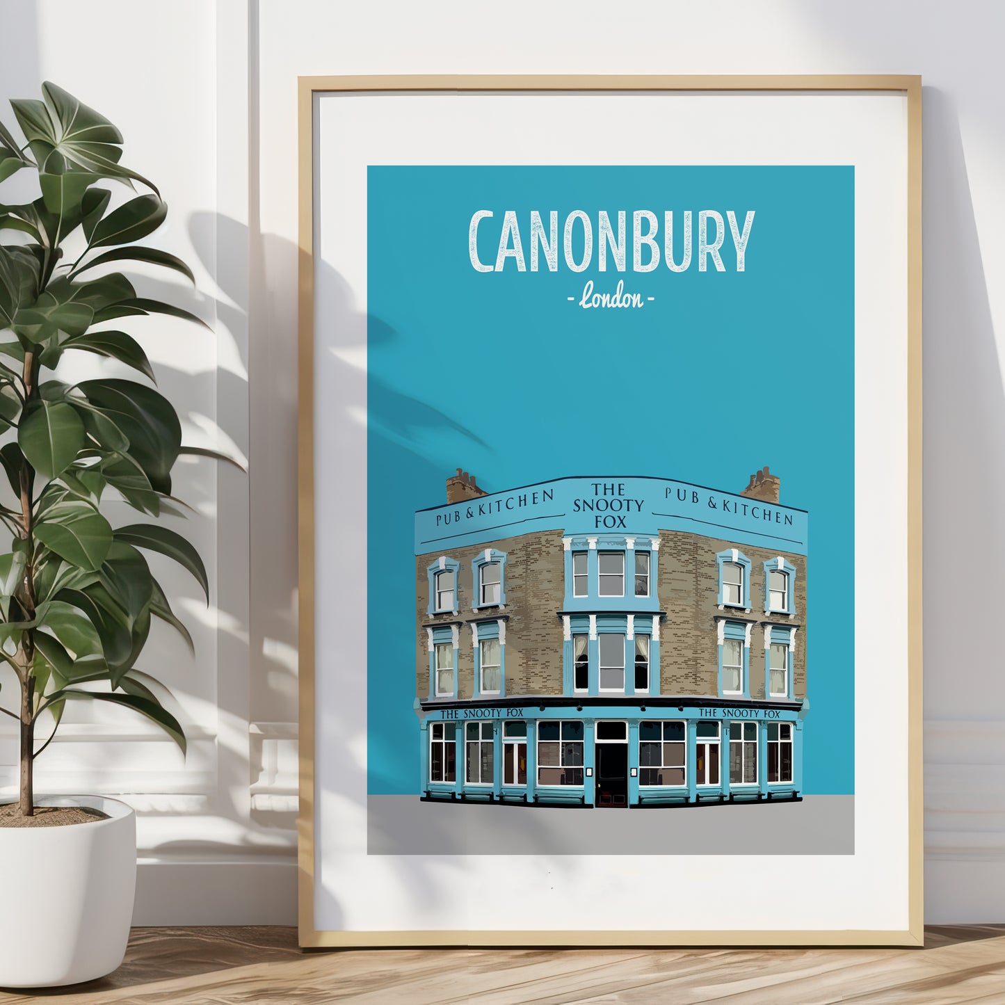 Canonbury print, The Snooty Fox pub