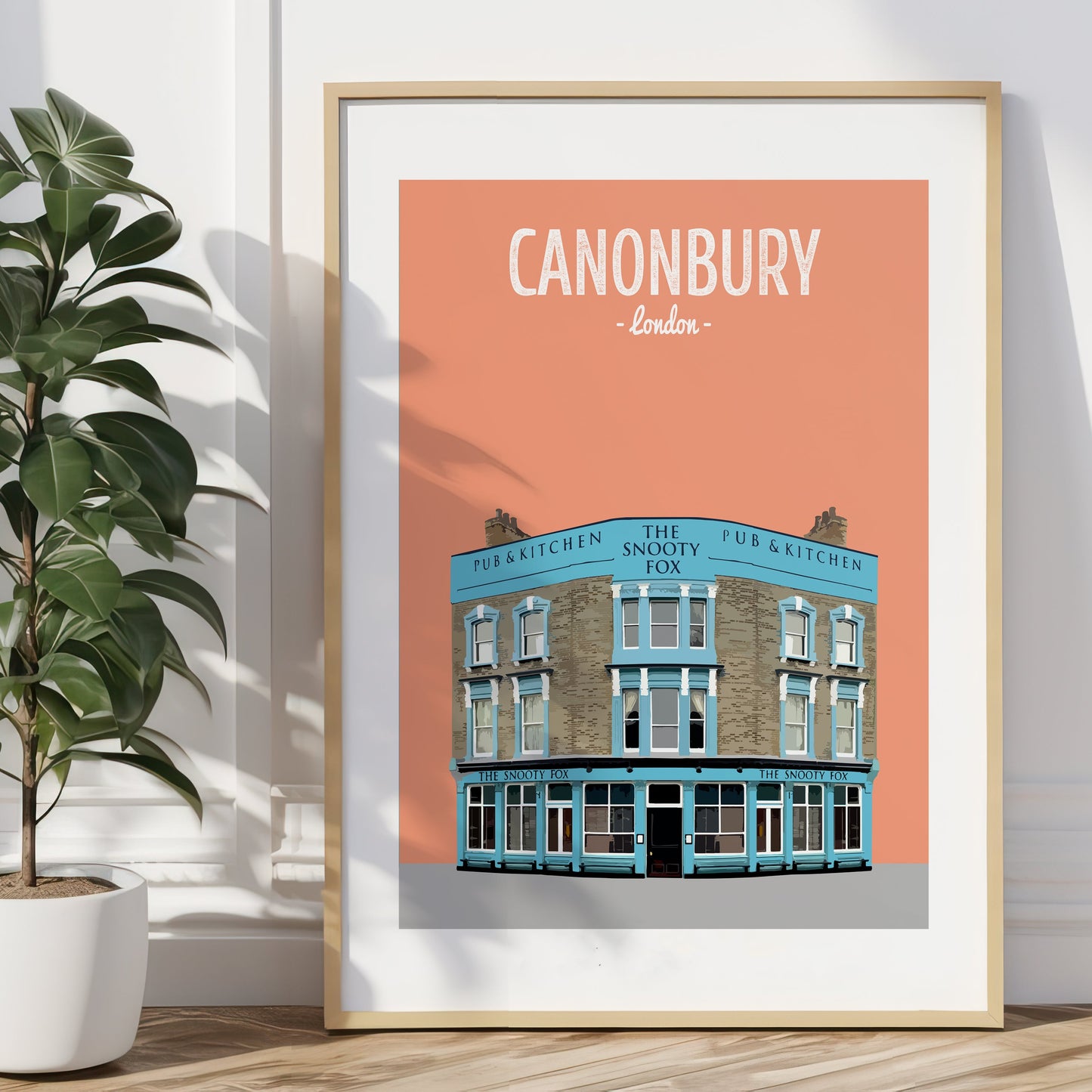 Canonbury print, The Snooty Fox pub