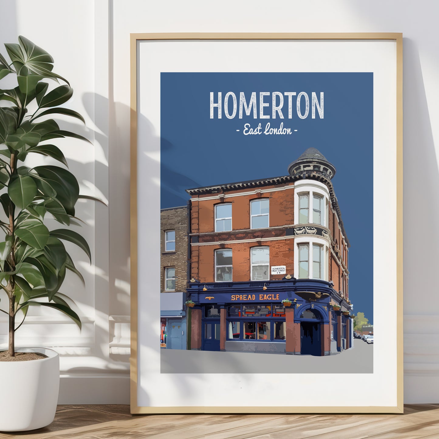 Homerton print, The Spread Eagle pub