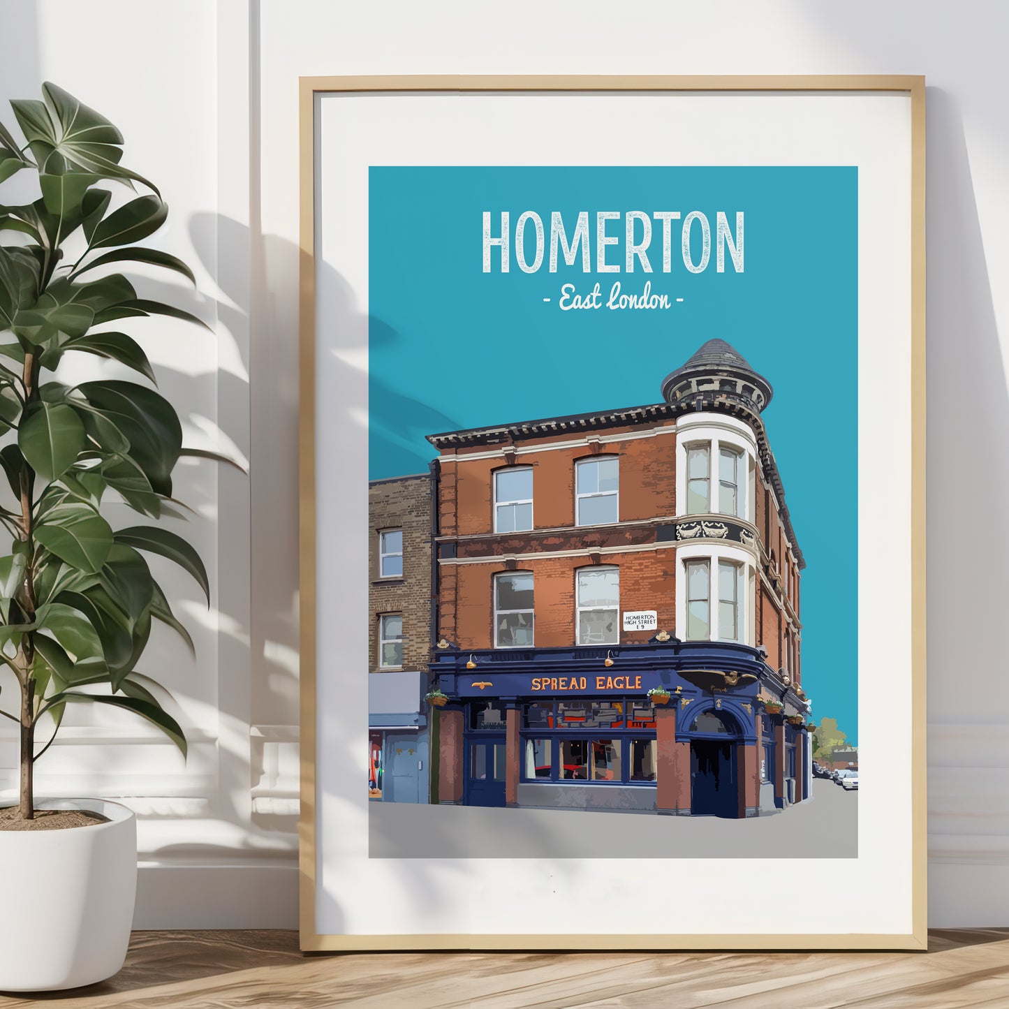 Homerton print, The Spread Eagle pub