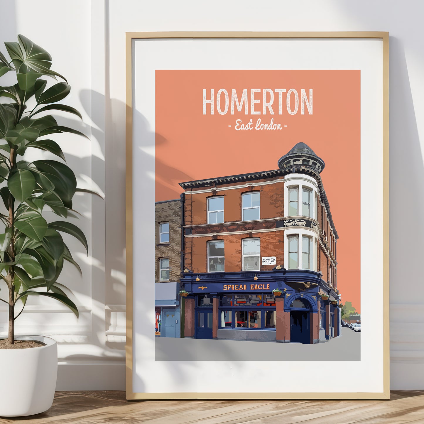 Homerton print, The Spread Eagle pub