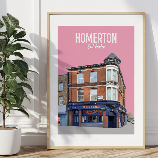 Homerton print, The Spread Eagle pub