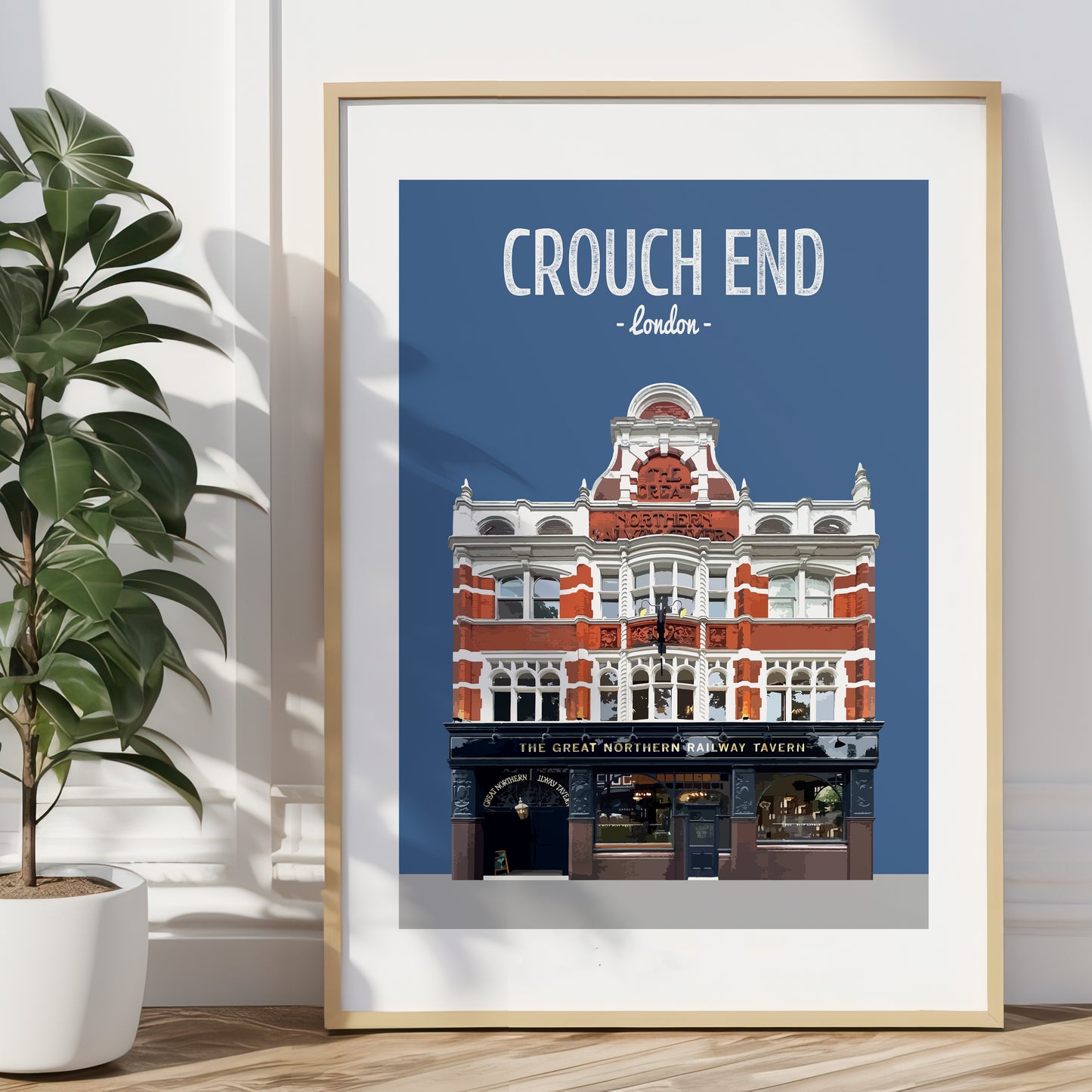 Crouch End print, The Great Northern Railway pub