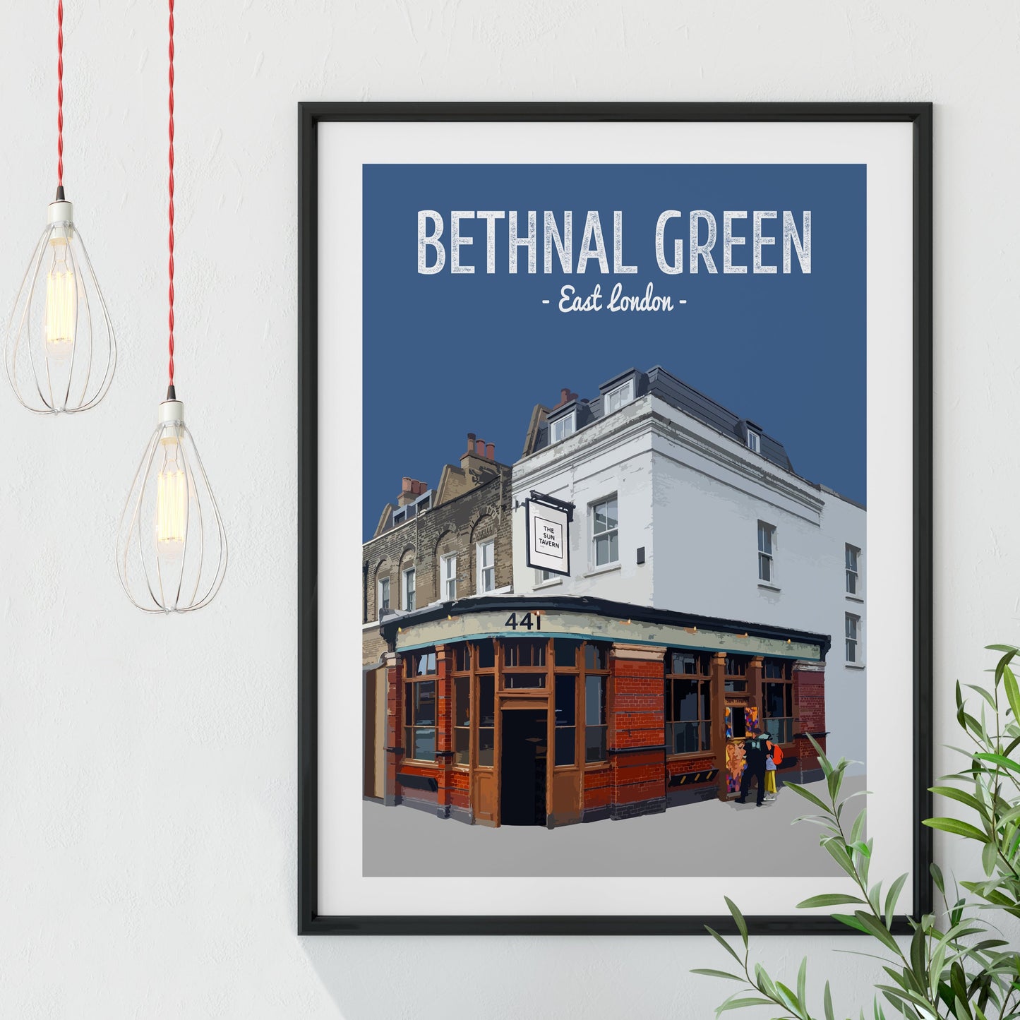 the sun tavern bethnal green pub print