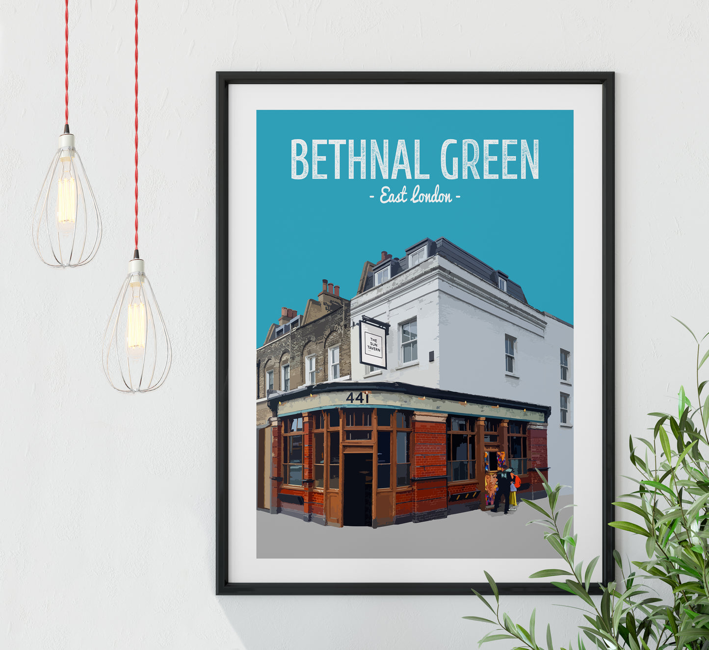 Bethnal Green print, The Sun Tavern pub