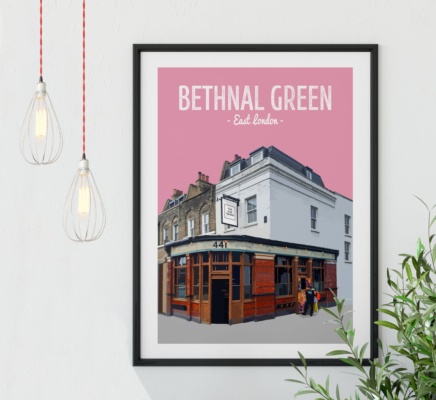 Bethnal Green print, The Sun Tavern pub