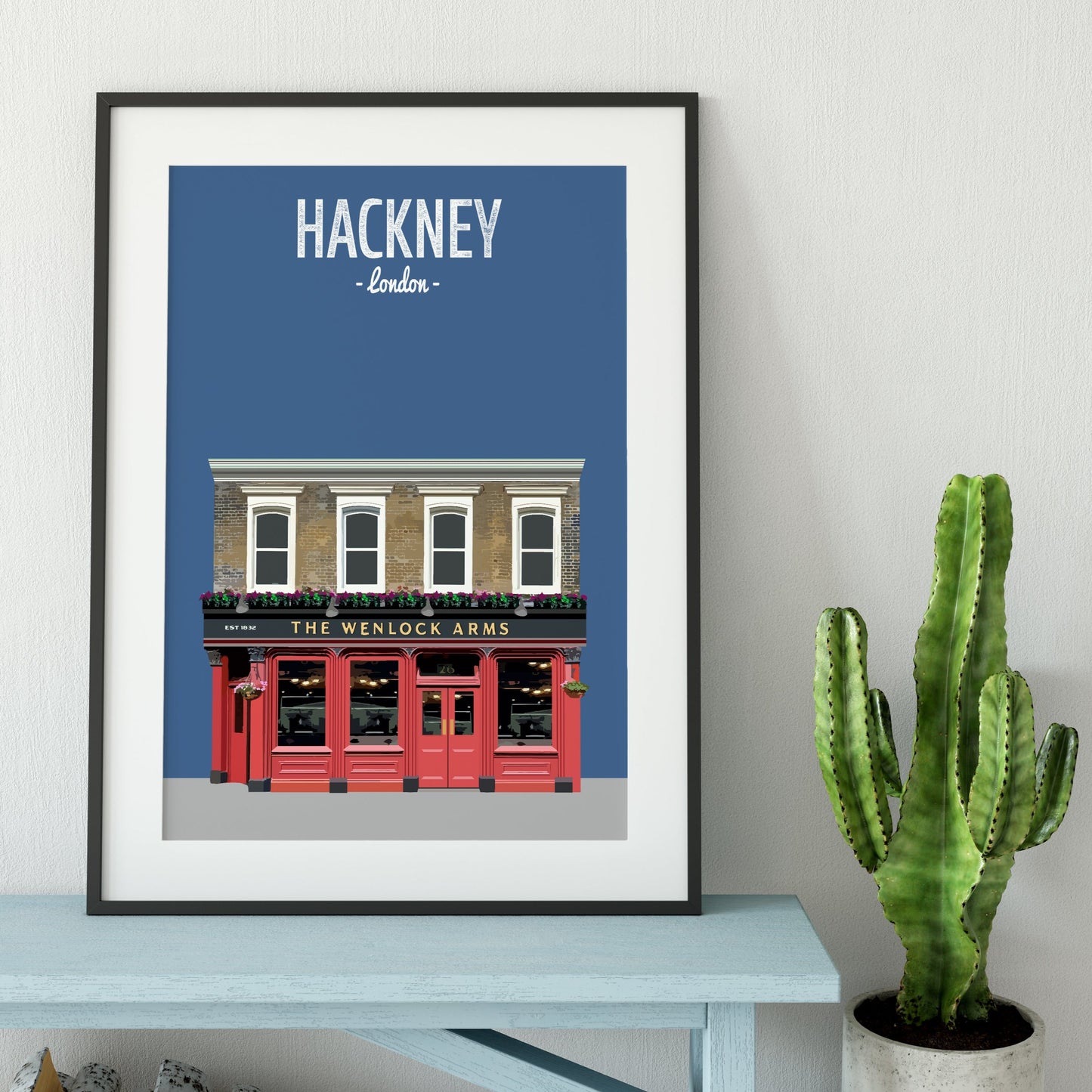 Hackney print, The Wenlock Arms pub – artstufflondon