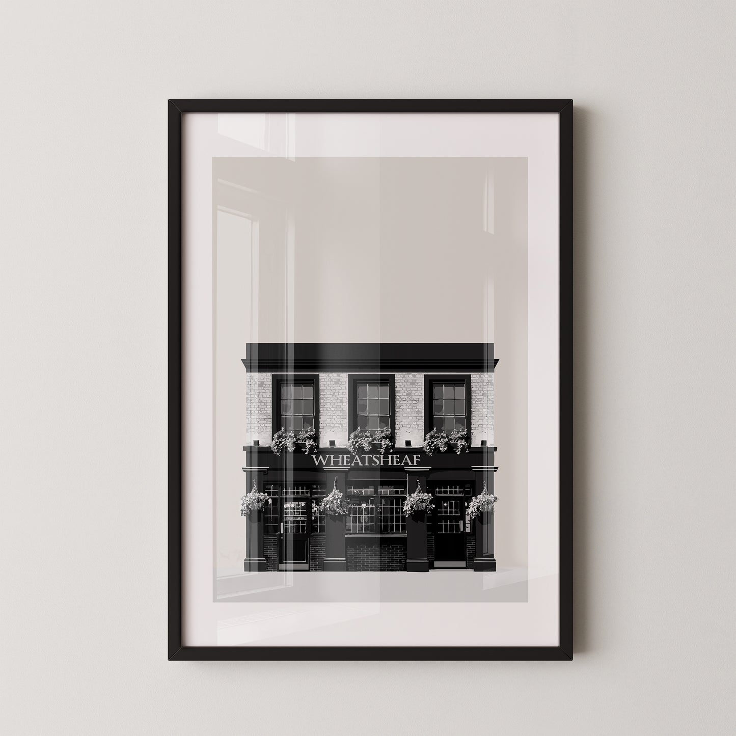 Borough Market print, The Wheatsheaf pub
