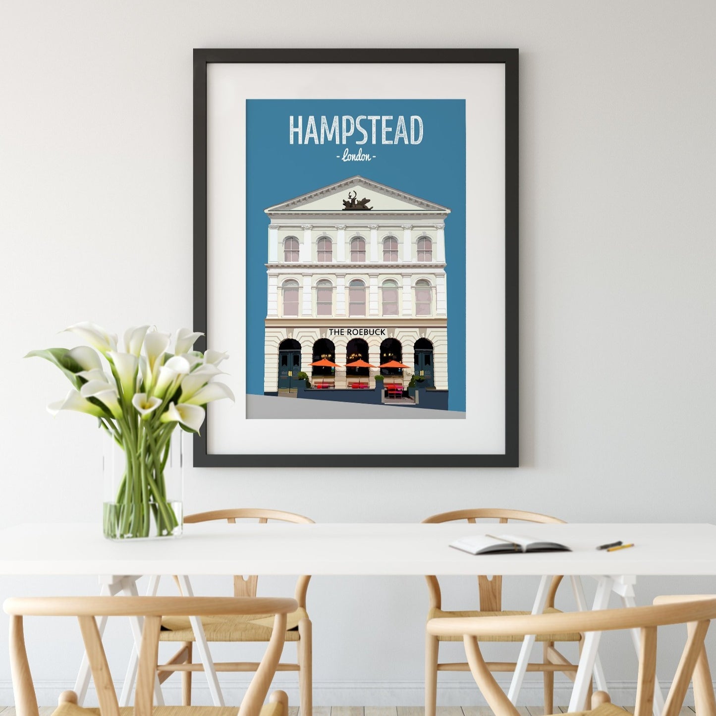 Hampstead print, The Roebuck pub