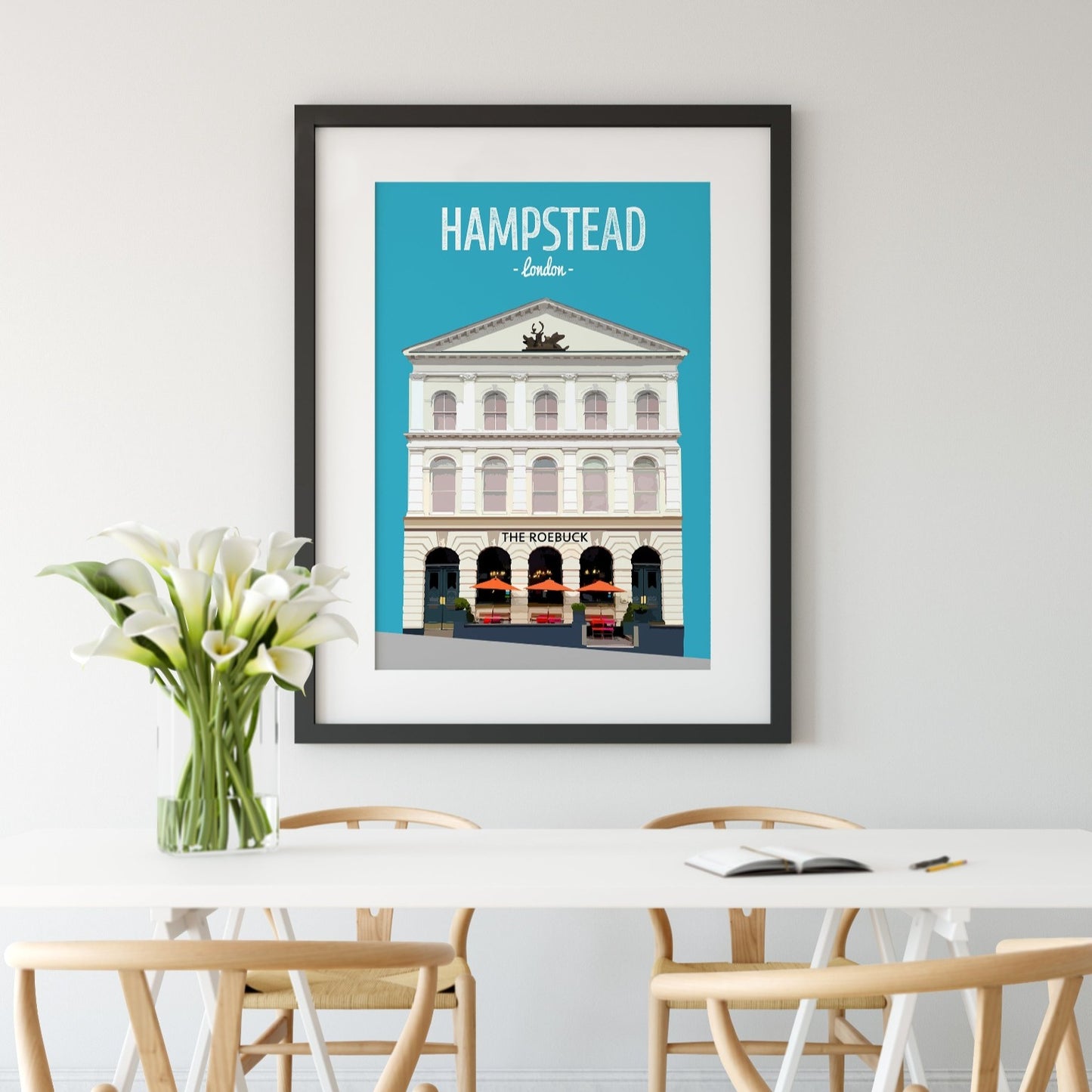 Hampstead print, The Roebuck pub