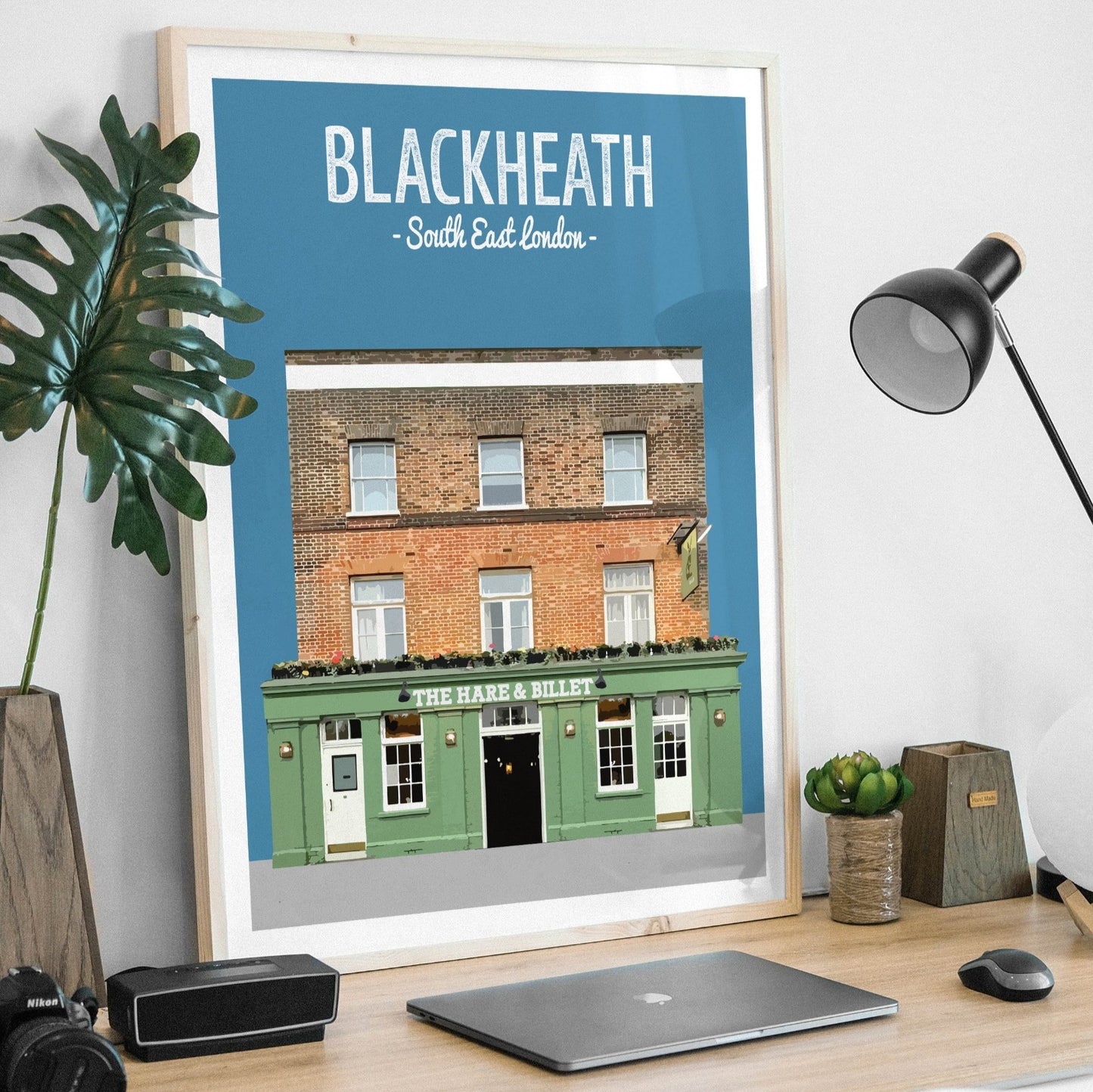 Blackheath print, The Hare and Billet pub