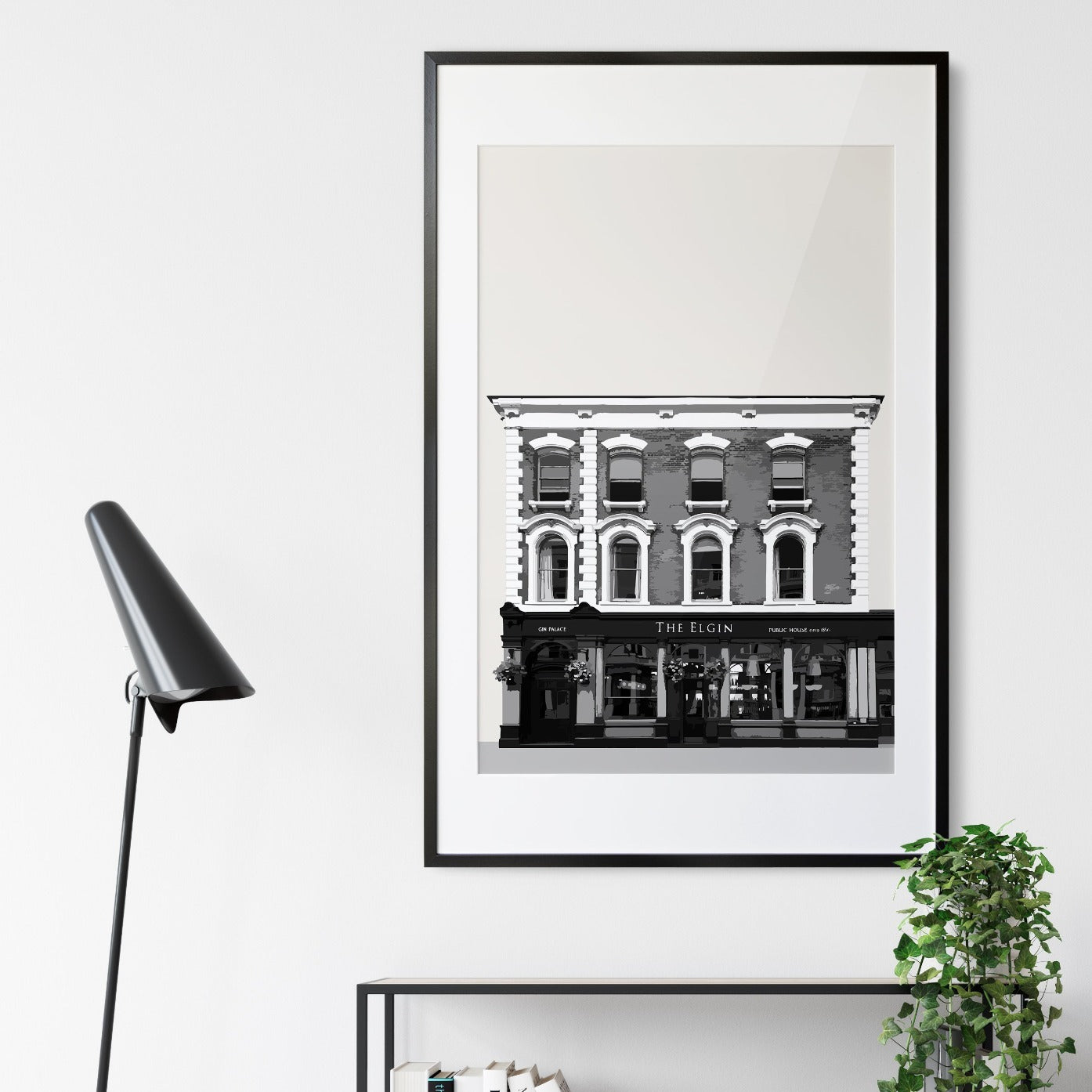 Notting Hill print, The Elgin pub