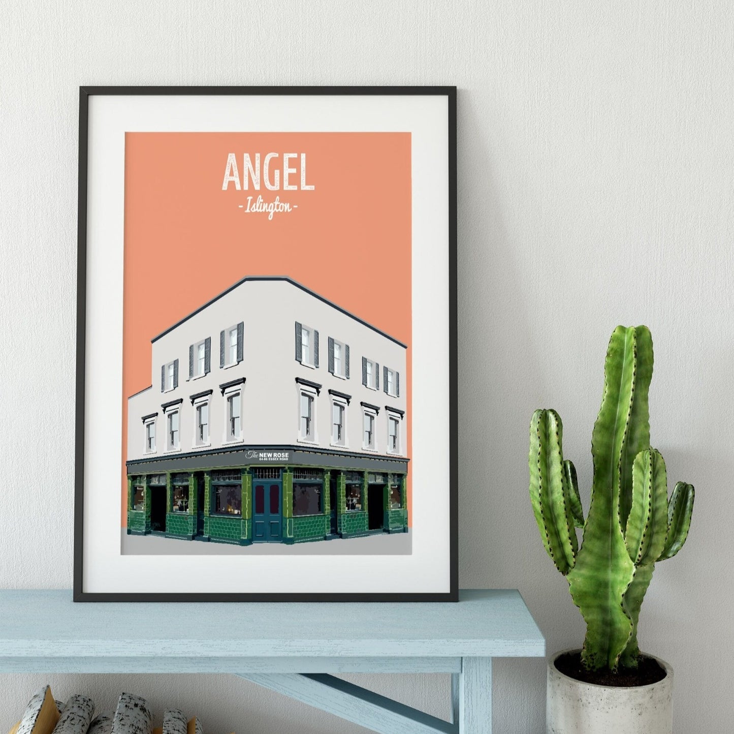 Angel print, The New Rose pub