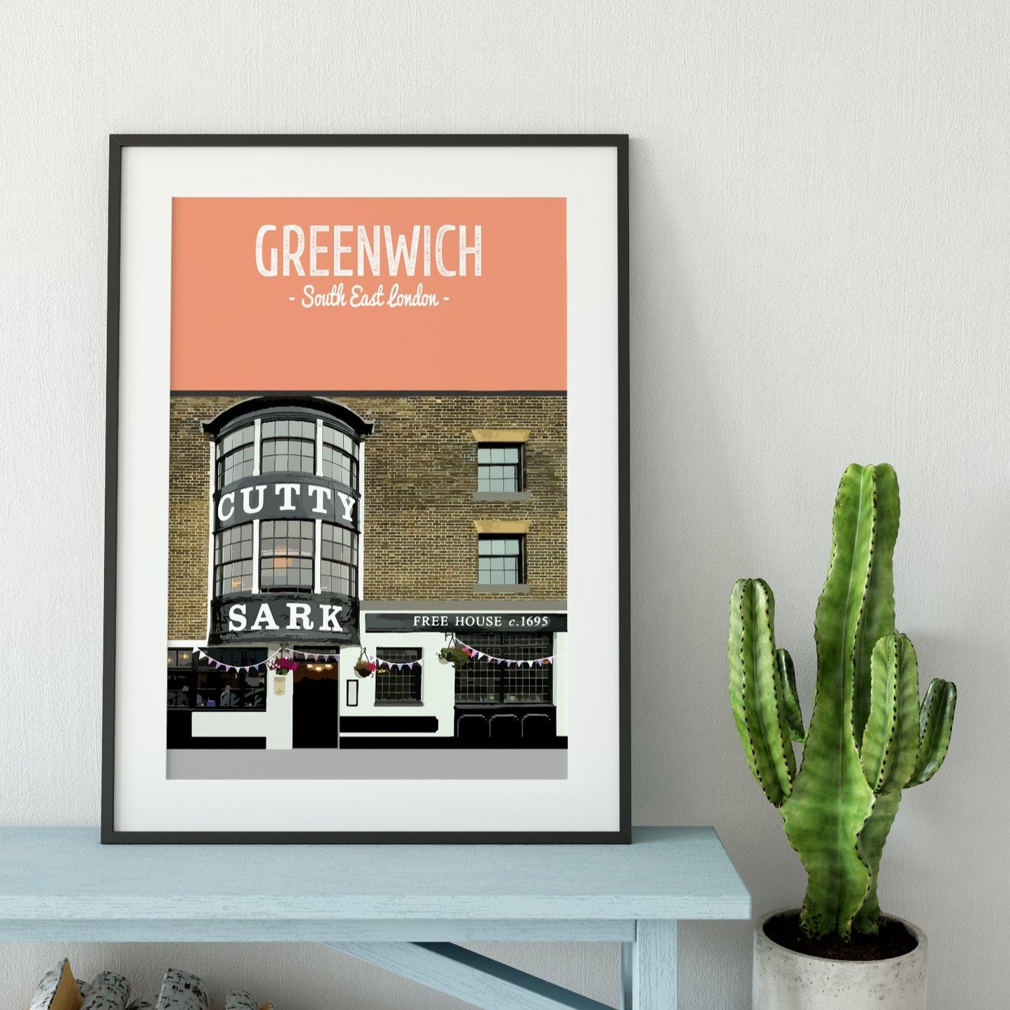 Greenwich print, The Cutty Sark pub