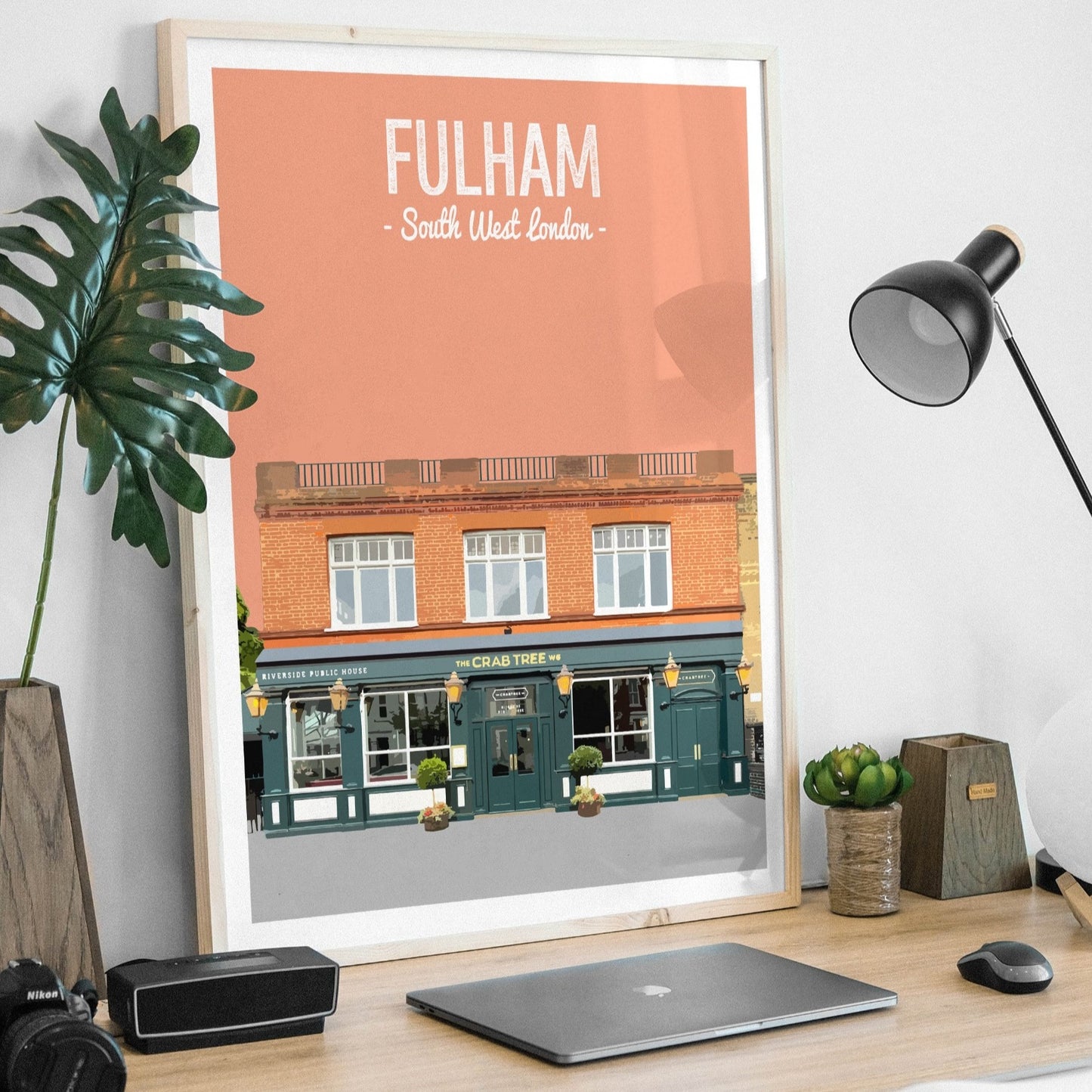 Fulham print, The Crab Tree pub