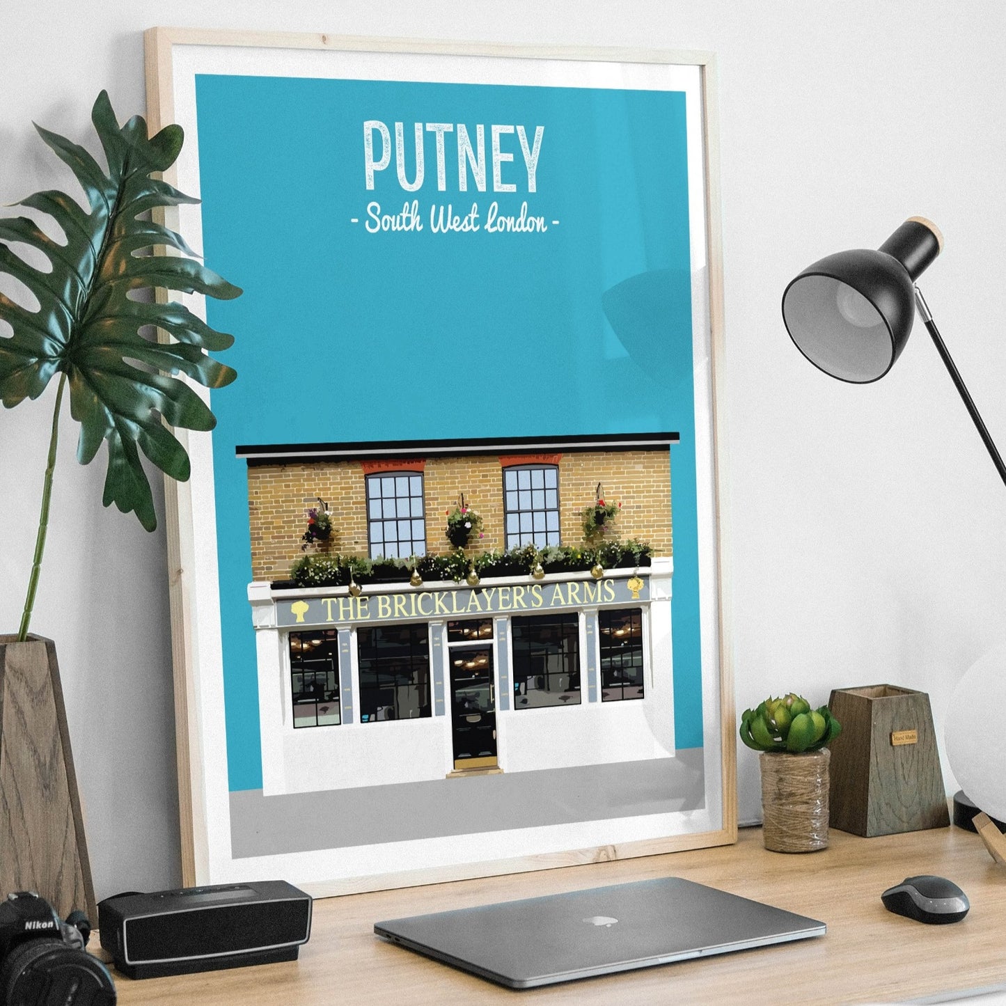 Putney print, The Bricklayers Arms pub