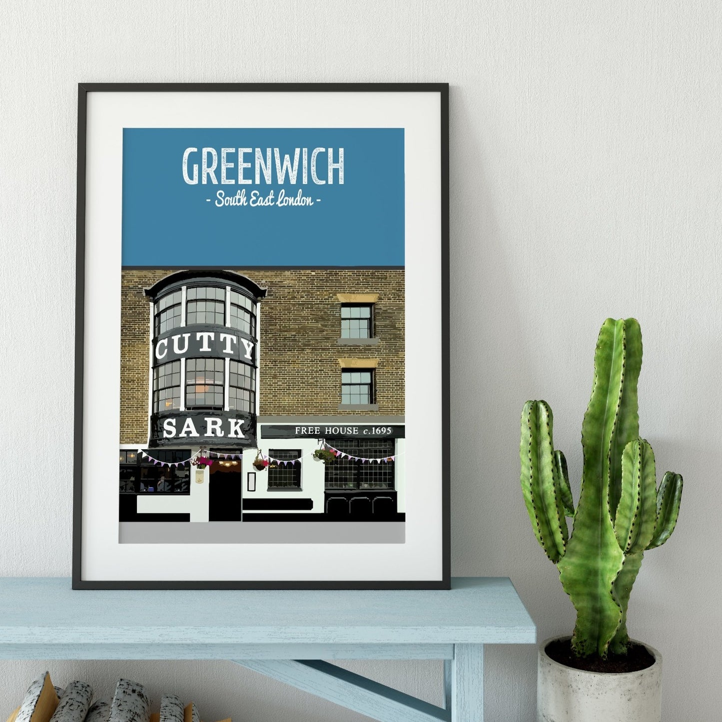 Greenwich print, The Cutty Sark pub