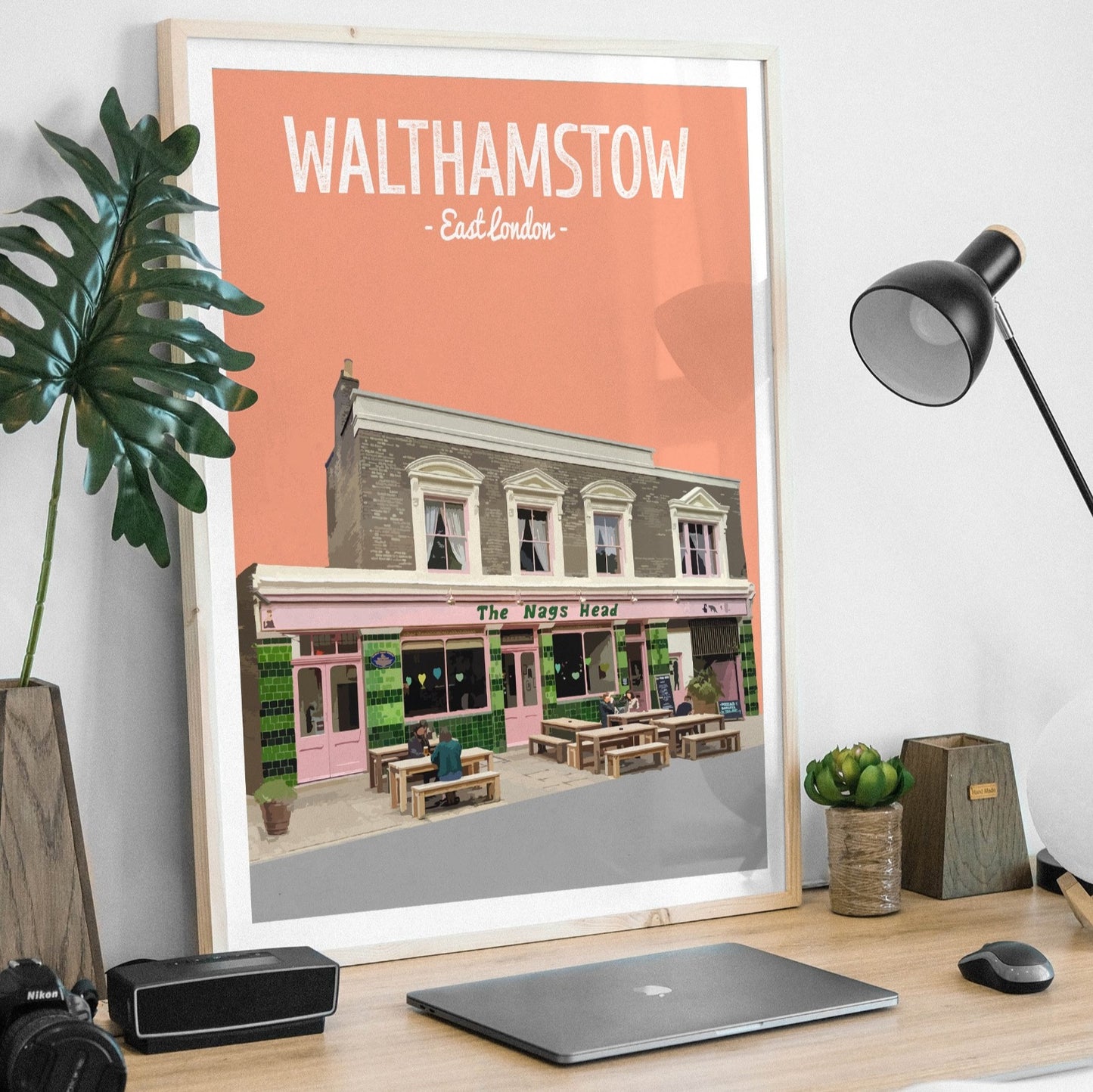 Walthamstow Village print, The Nags Head pub