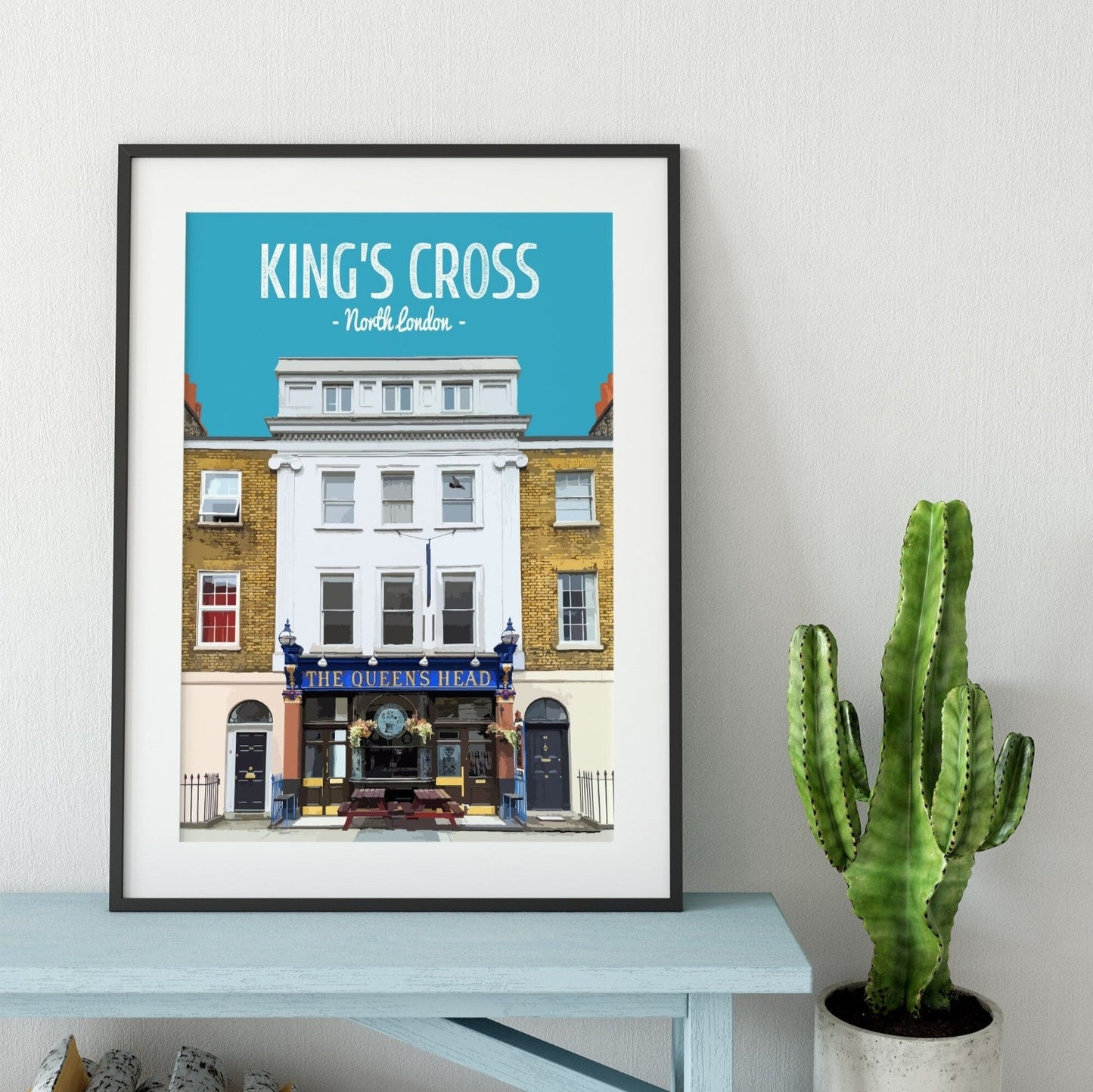 King's Cross print, The Queens Head pub