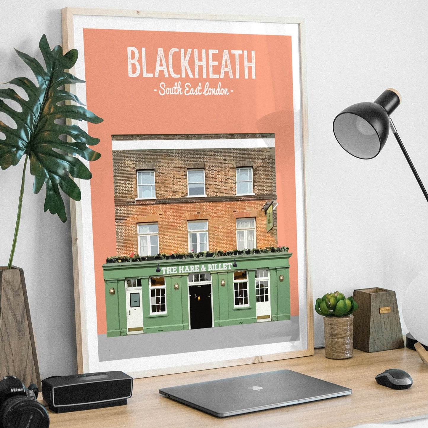 Blackheath print, The Hare and Billet pub