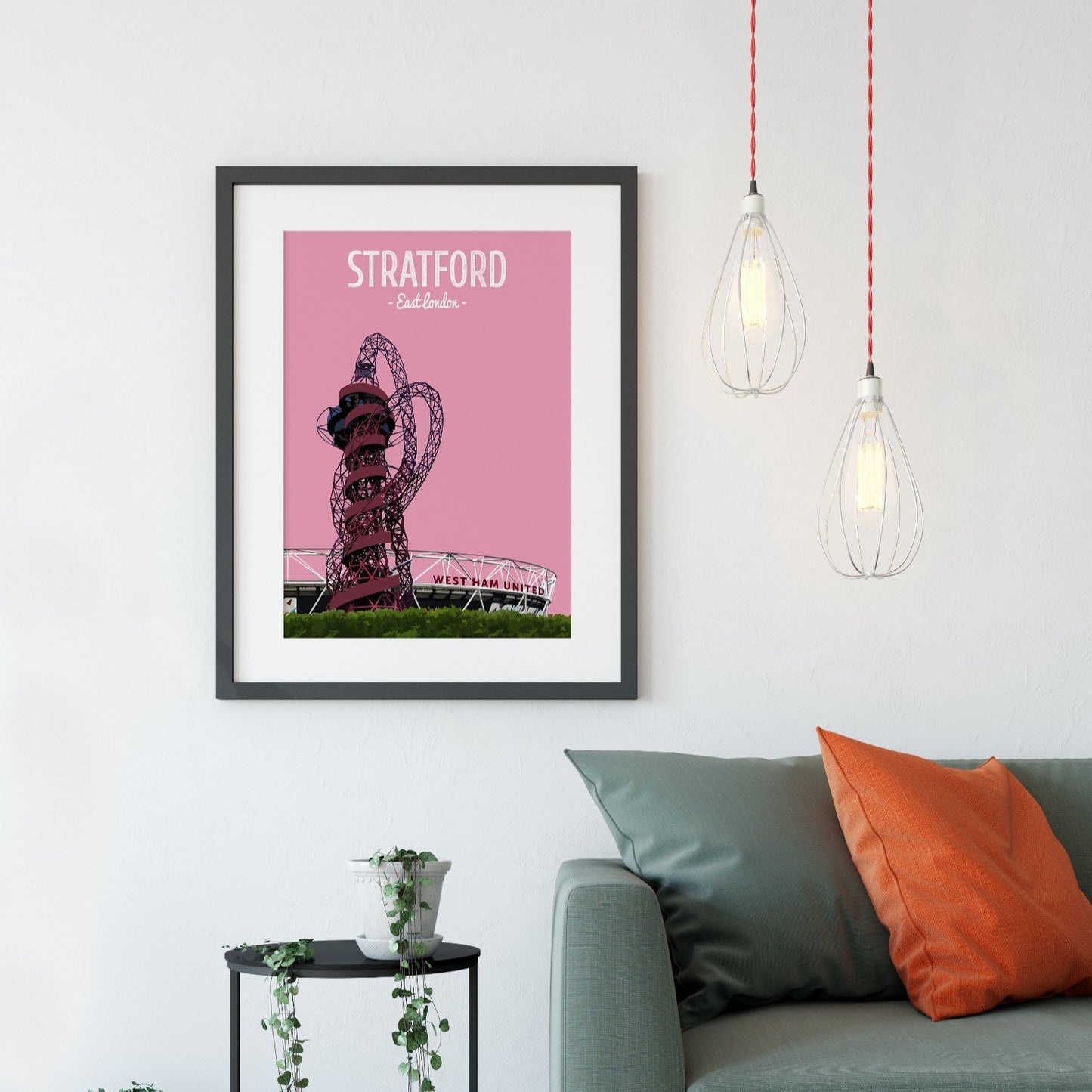 Stratford print, Arcelormittal Orbit Slide