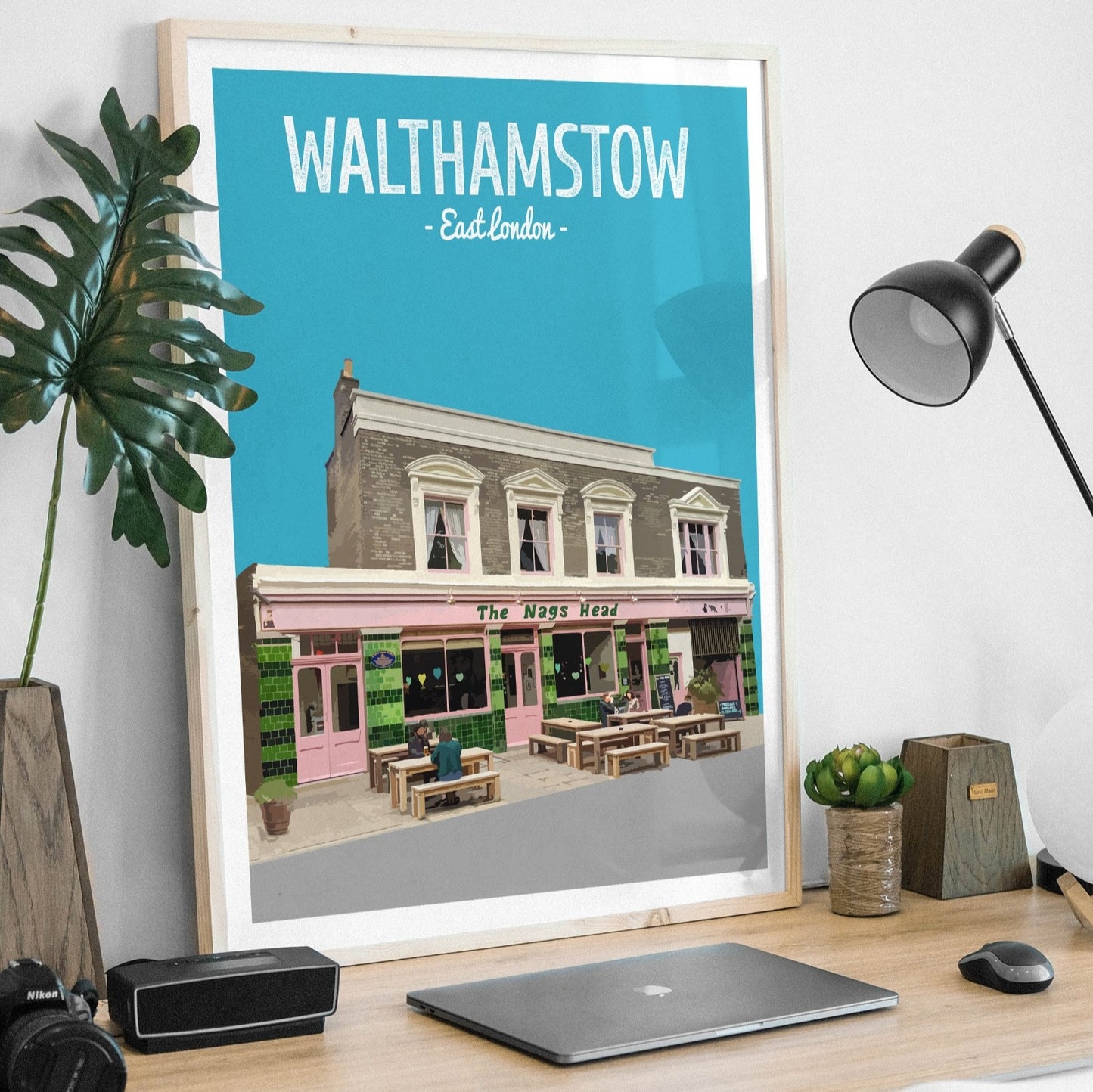 Walthamstow Village print, The Nags Head pub