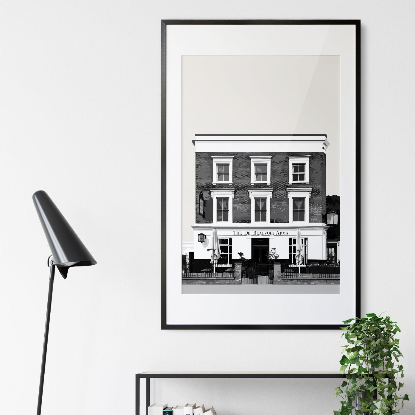 Islington print, The De Beauvoir Arms pub