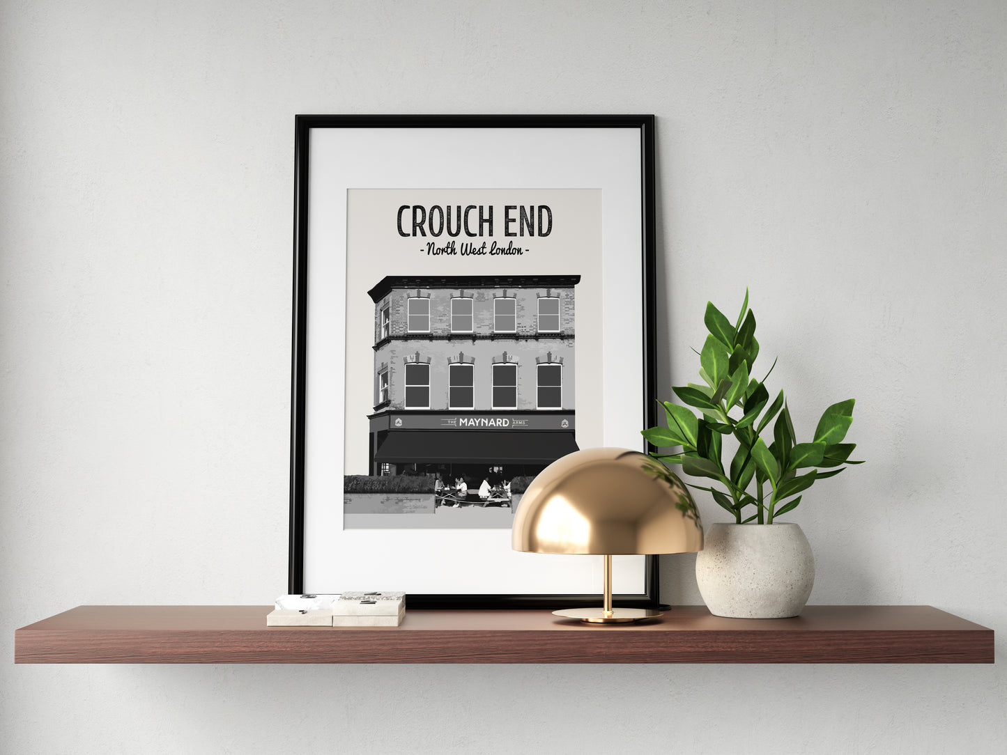 Crouch End print, The Maynard Arms pub