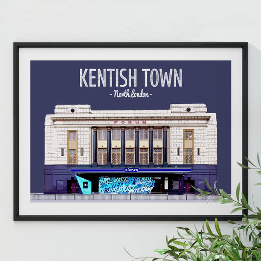 Kentish Town print, The 02 Forum