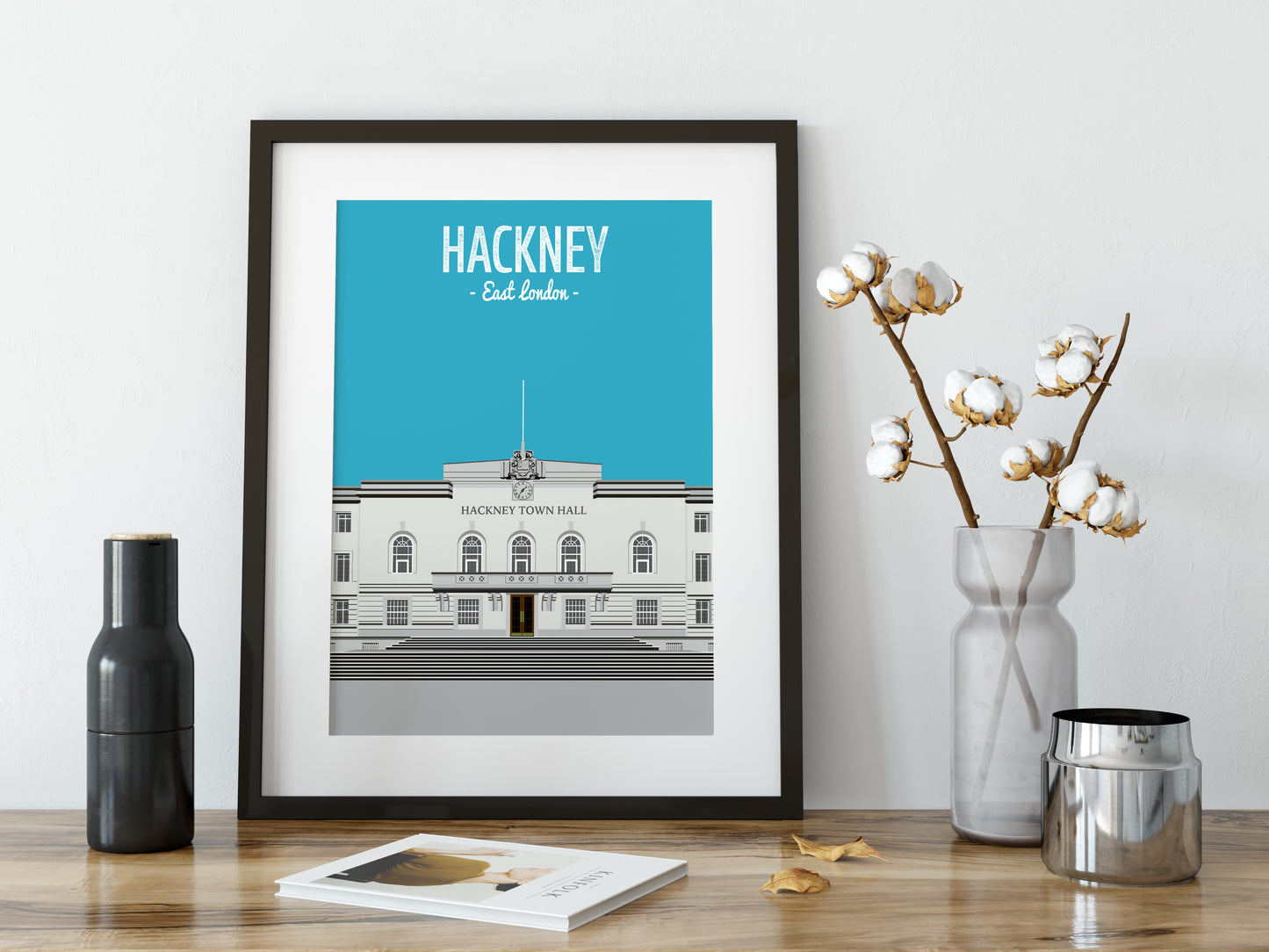 Hackney print, The Hackney Town Hall