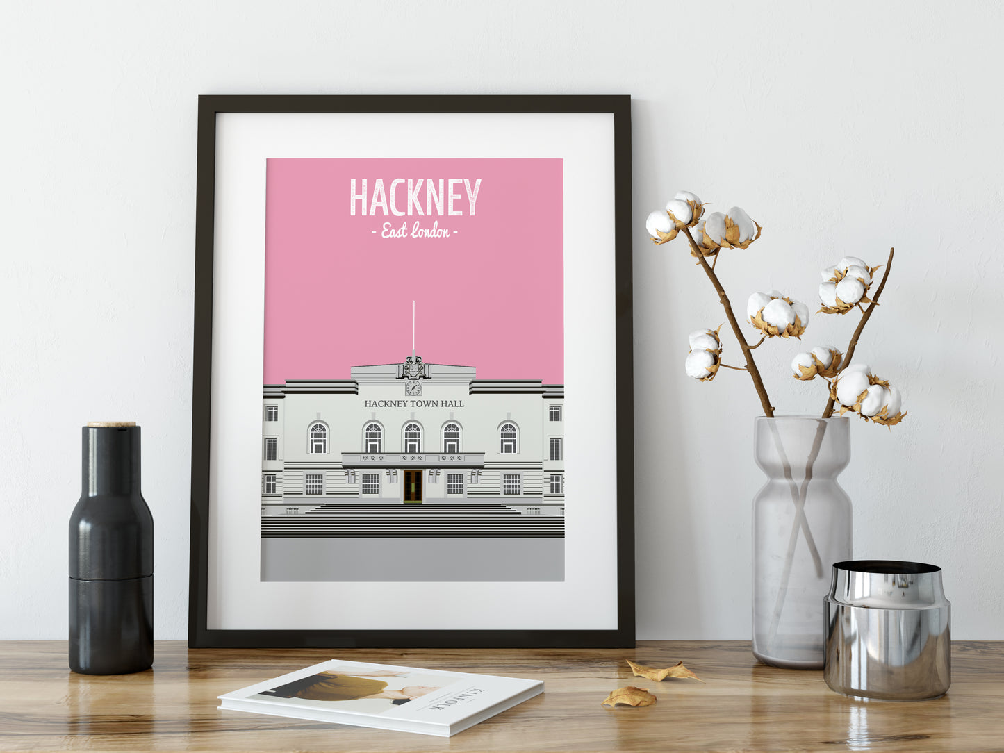 Hackney print, The Hackney Town Hall