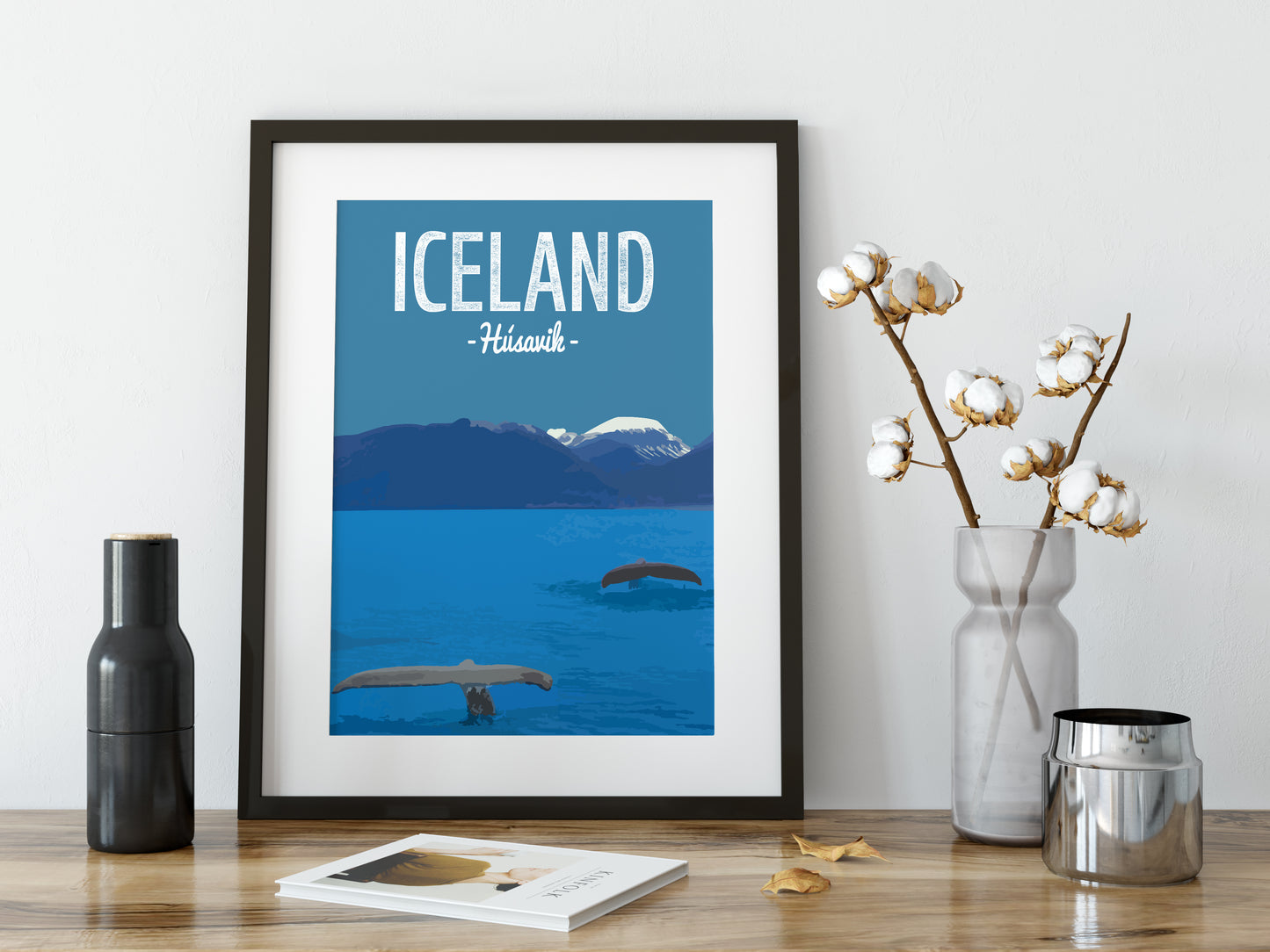 Iceland print, Husavik